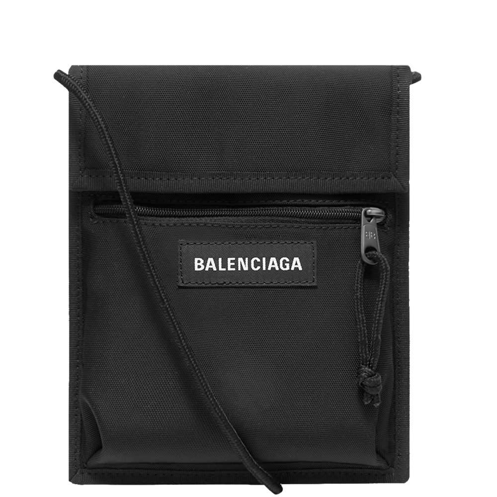 Balenciaga Nylon Shoulder Pouch in Black for Men | Lyst Australia
