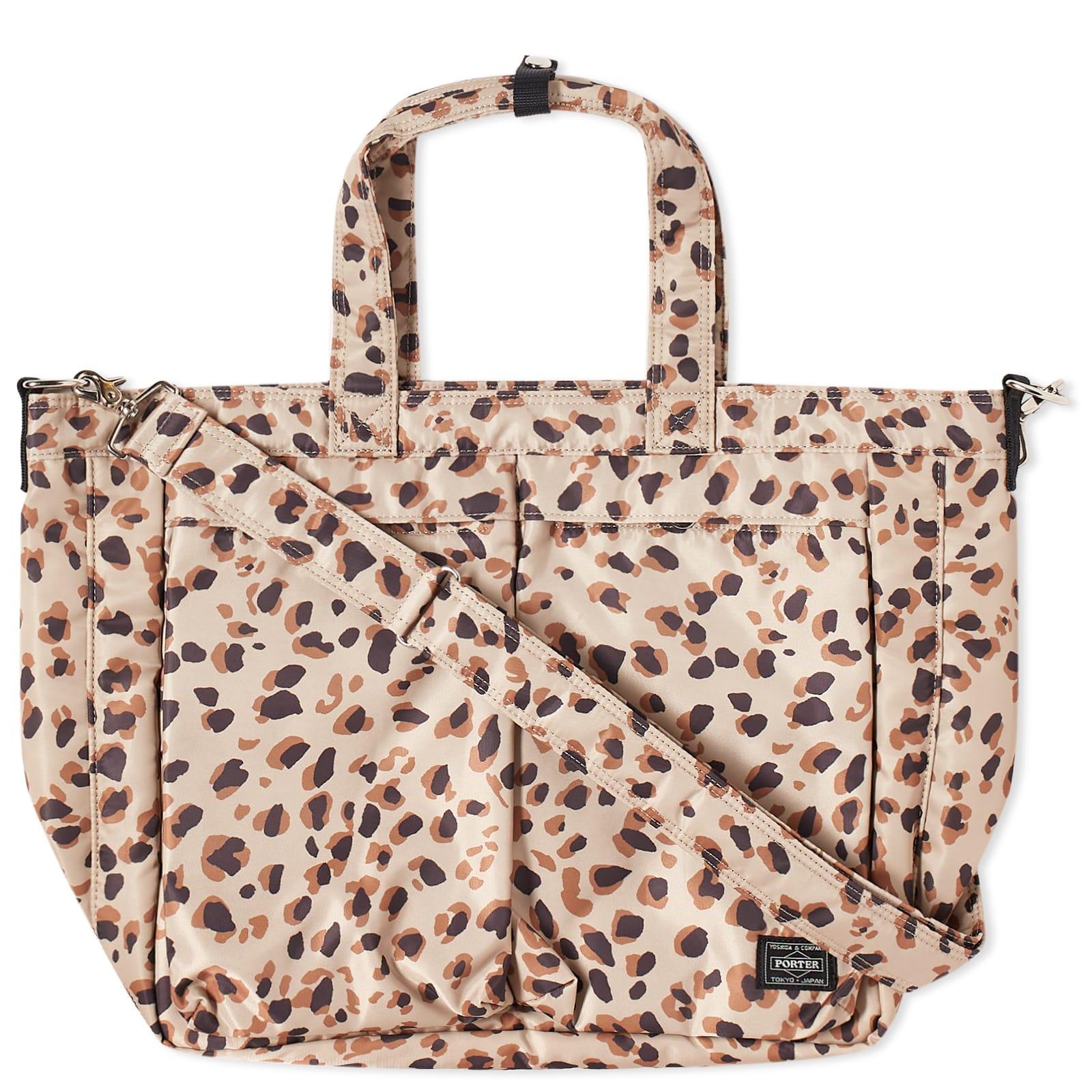 Wacko Maria Porter Leopard 12inch Tote Bag in Pink for Men Wacko Maria Porter Leopard 12inch Tote Bag in Pink for Men