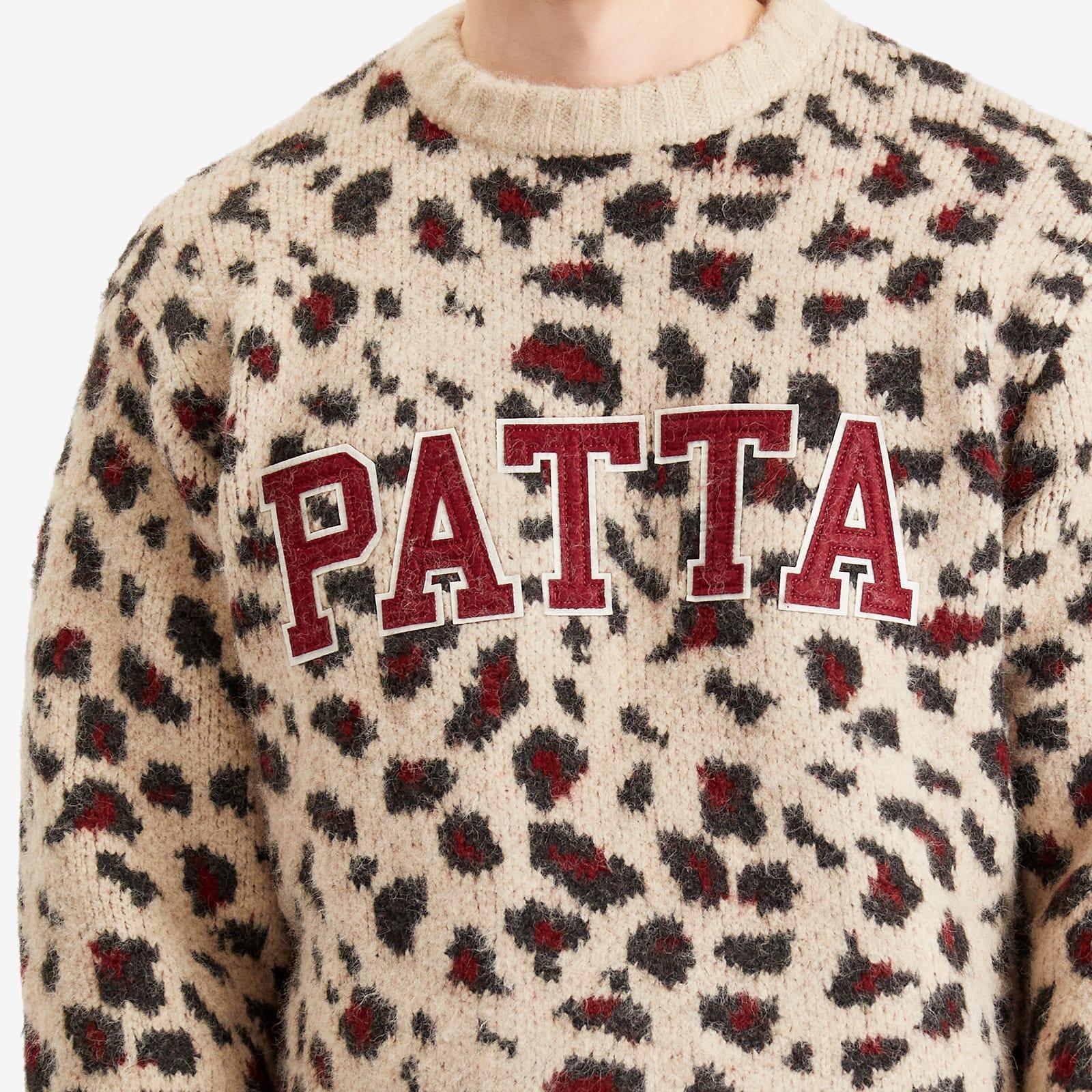 PATTA Leopard Brushed Knit Jumper in Brown for Men Lyst UK