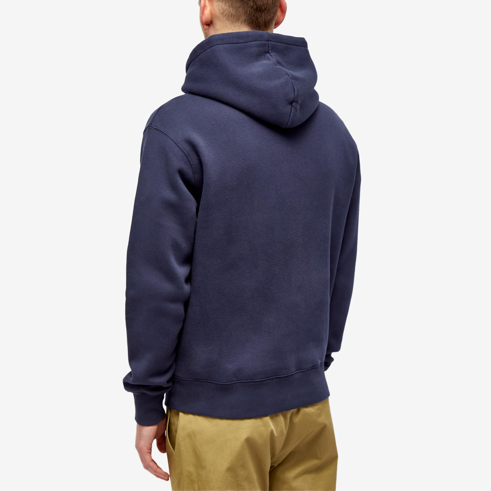 Maison Kitsuné Ivy League Comfort Hoodie in Blue for Men | Lyst