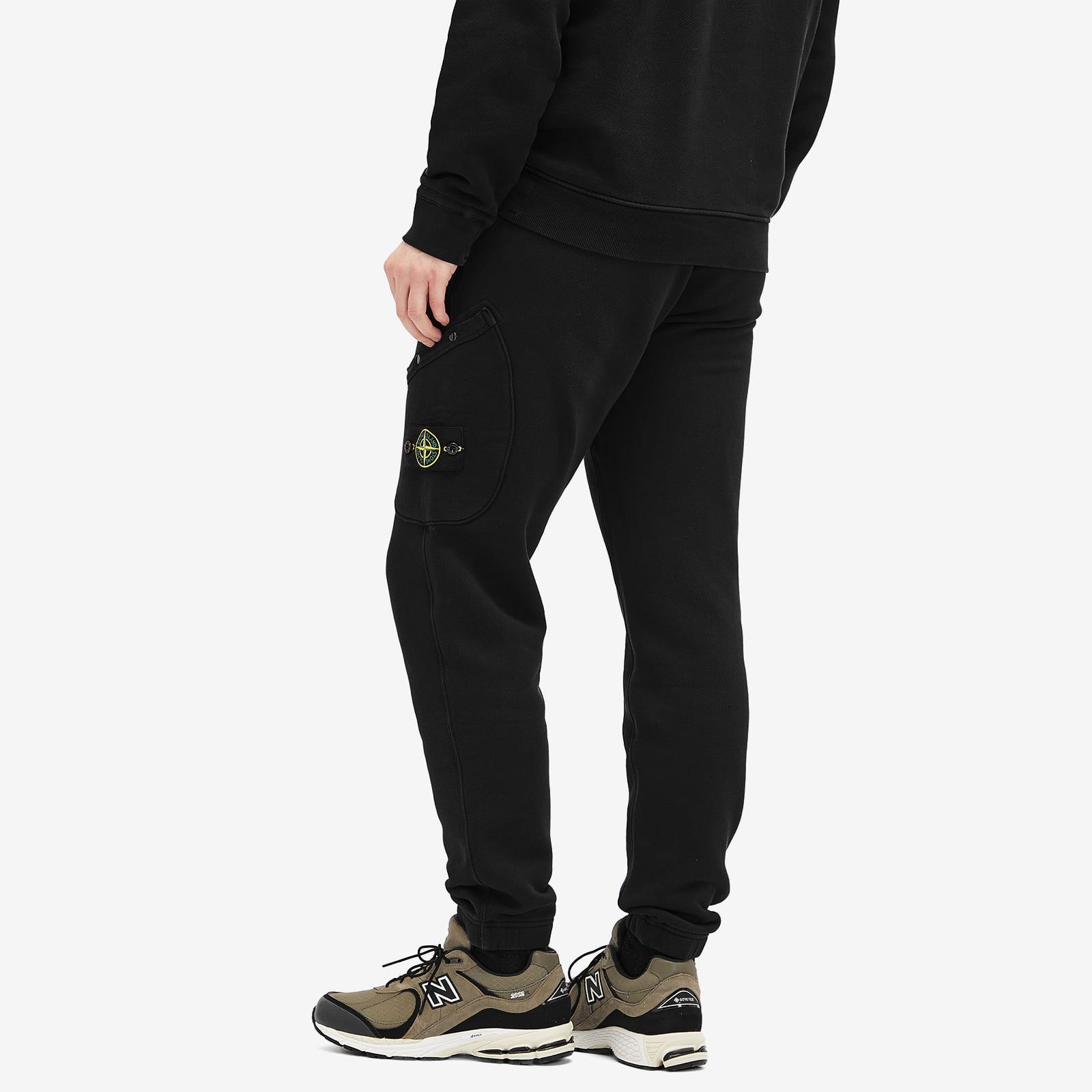 Stone island black sweatpants hotsell