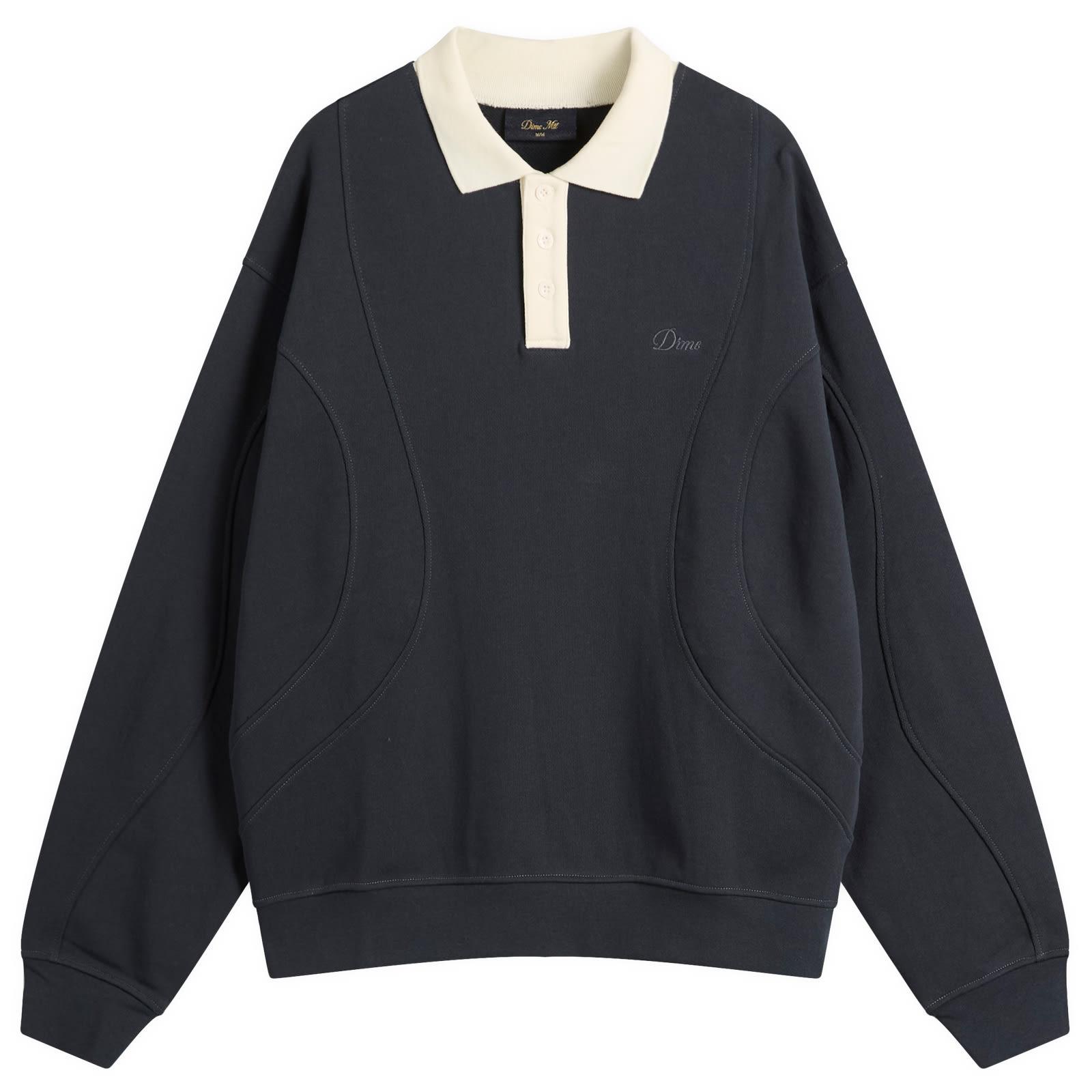 dime mtl 初期 rugby shirt M Dime French Terry Rugby Shirt in Blue for Men | Lyst UK