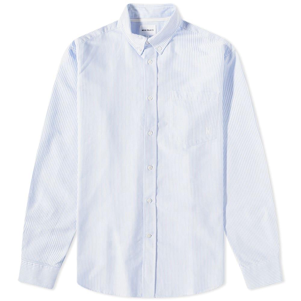 Norse Projects Algot Oxford Monogram Shirt in Blue for Men | Lyst