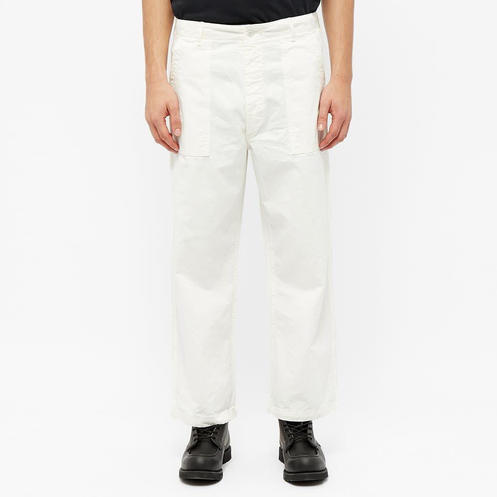 Orslow Cotton Summer Wide Fatigue Pant in White for Men - Lyst
