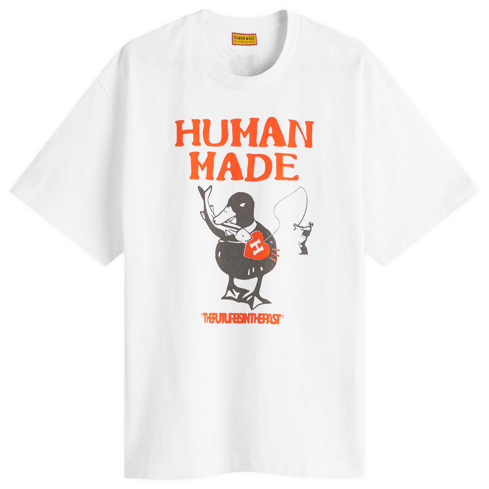 Human Made Fishing Duck T-Shirt in White for Men | Lyst