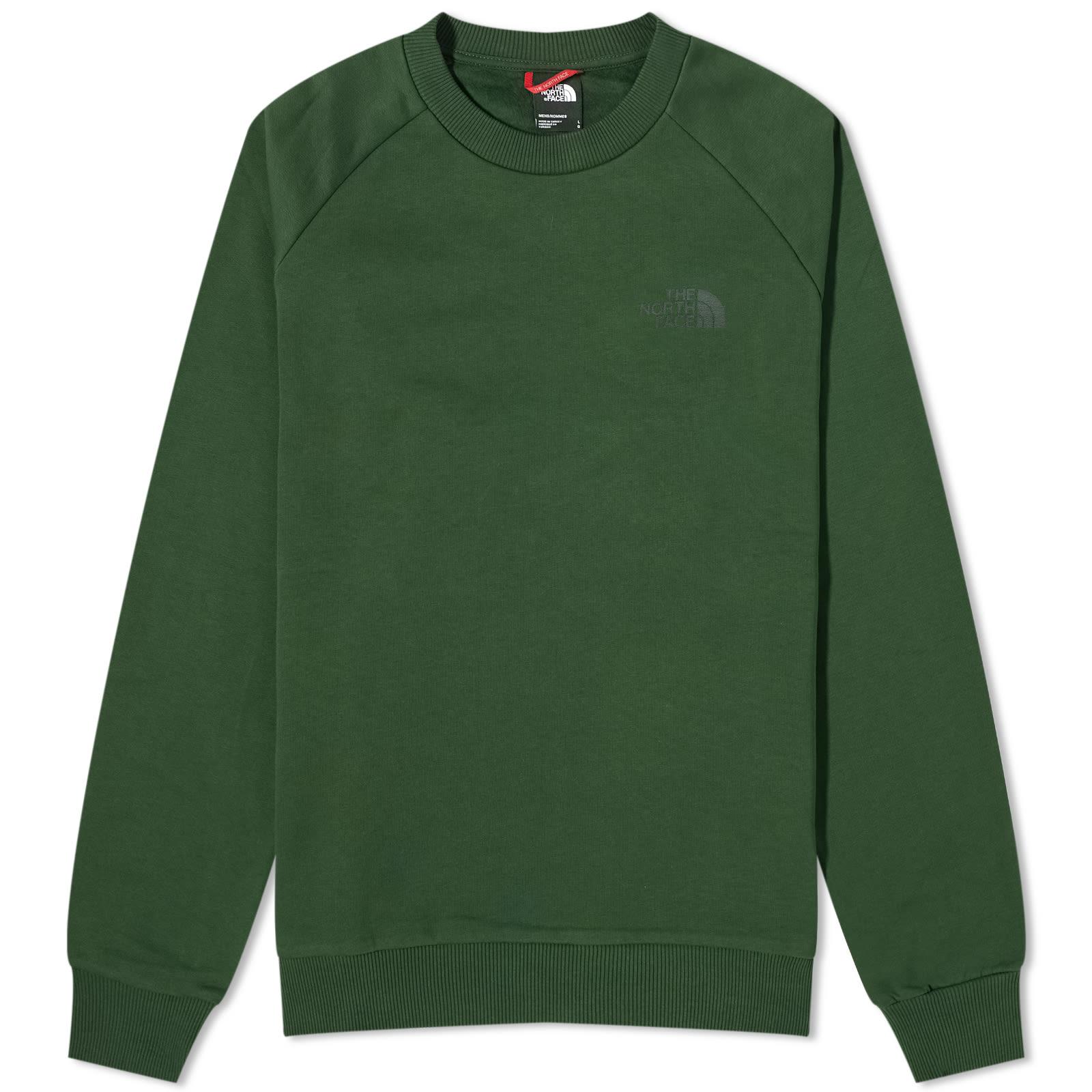 The North Face Raglan Redbox Crew Sweater in Green for Men