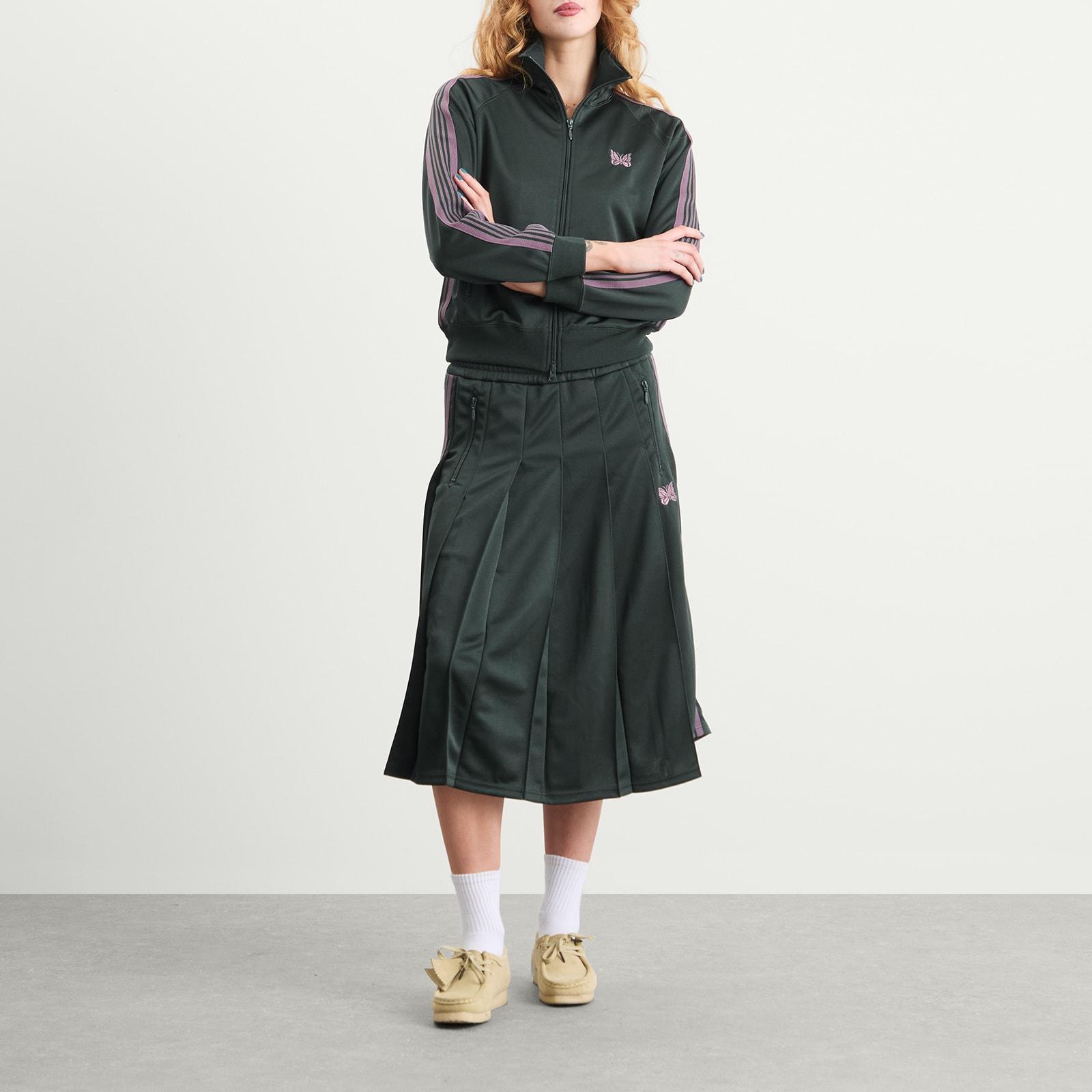 Needles Pleated Track Skirt in Green | Lyst