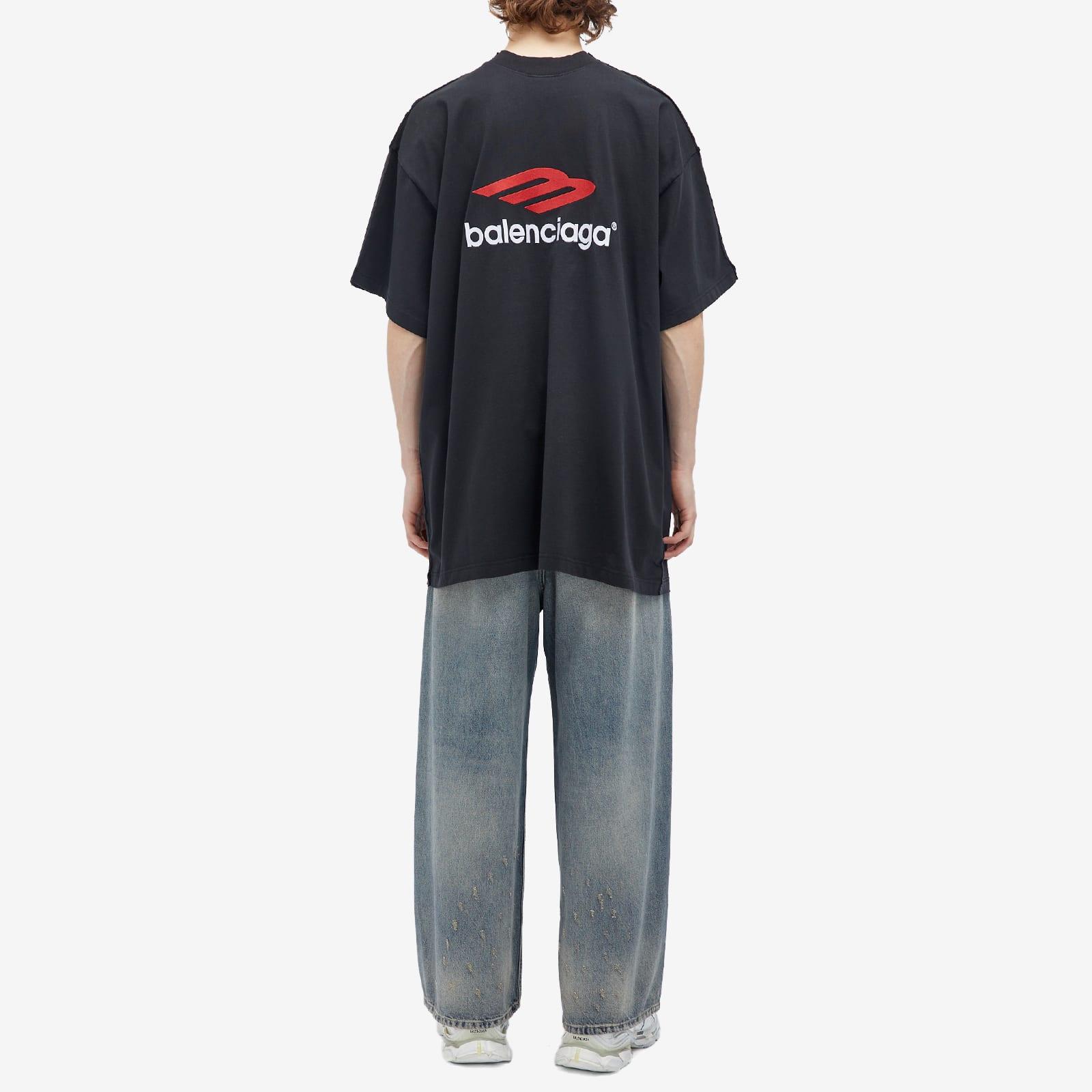 Balenciaga Double Front T-Shirt in Black for Men | Lyst