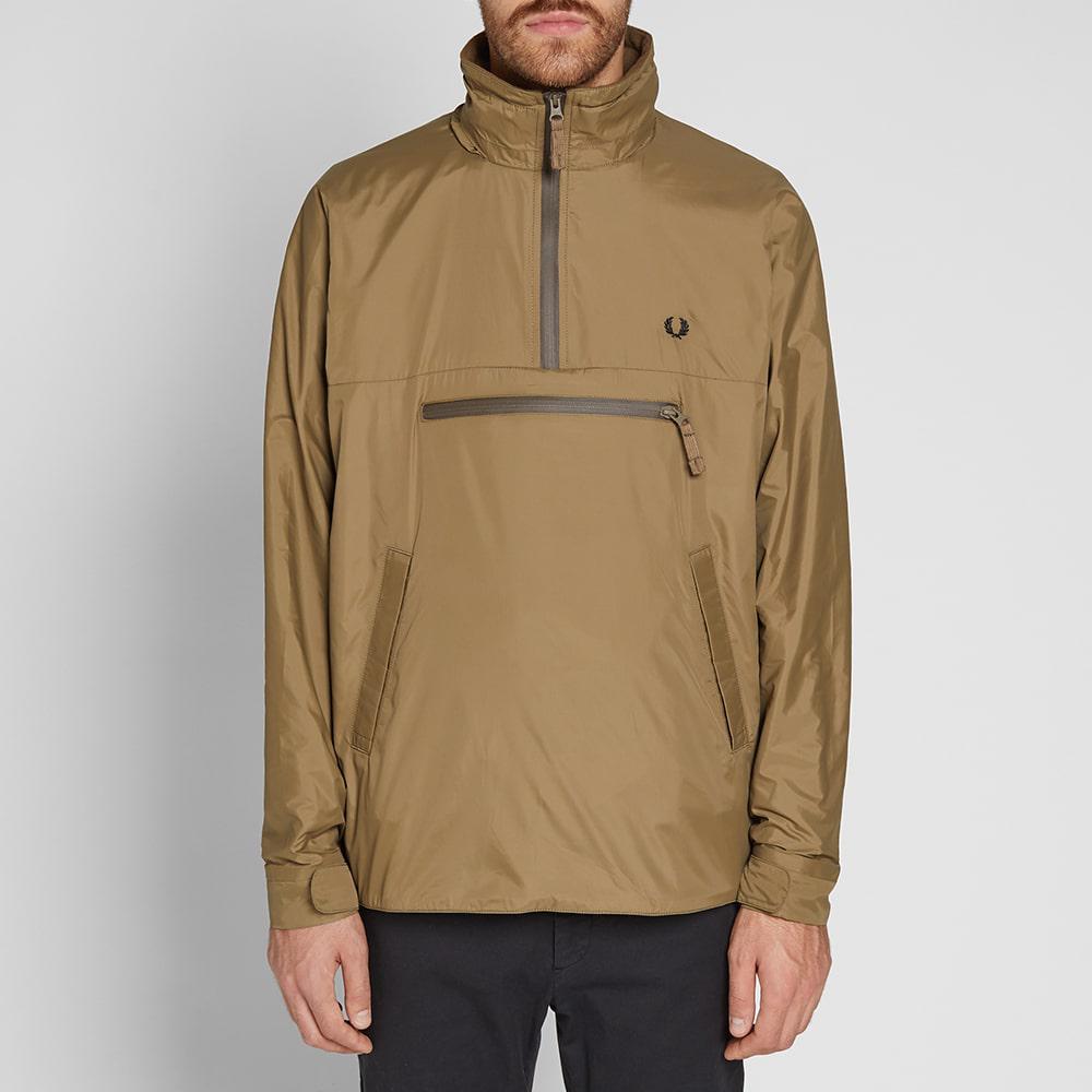 Download Fred Perry Fleece Fred Perry Half Zip Hooded Jacket in ...
