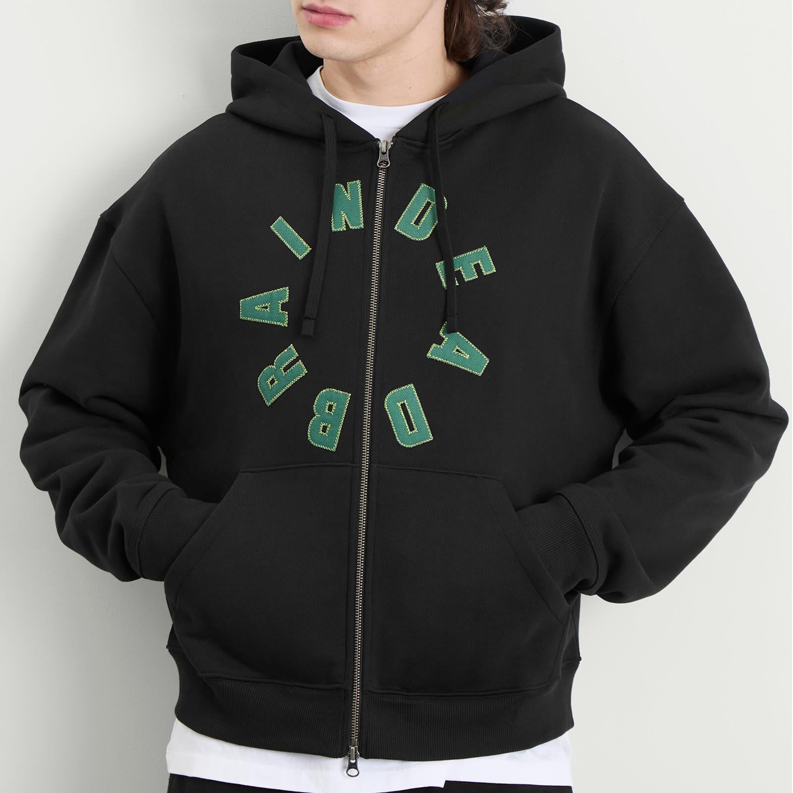 Brain Dead Collegiate Zip Hoodie in Black for Men | Lyst
