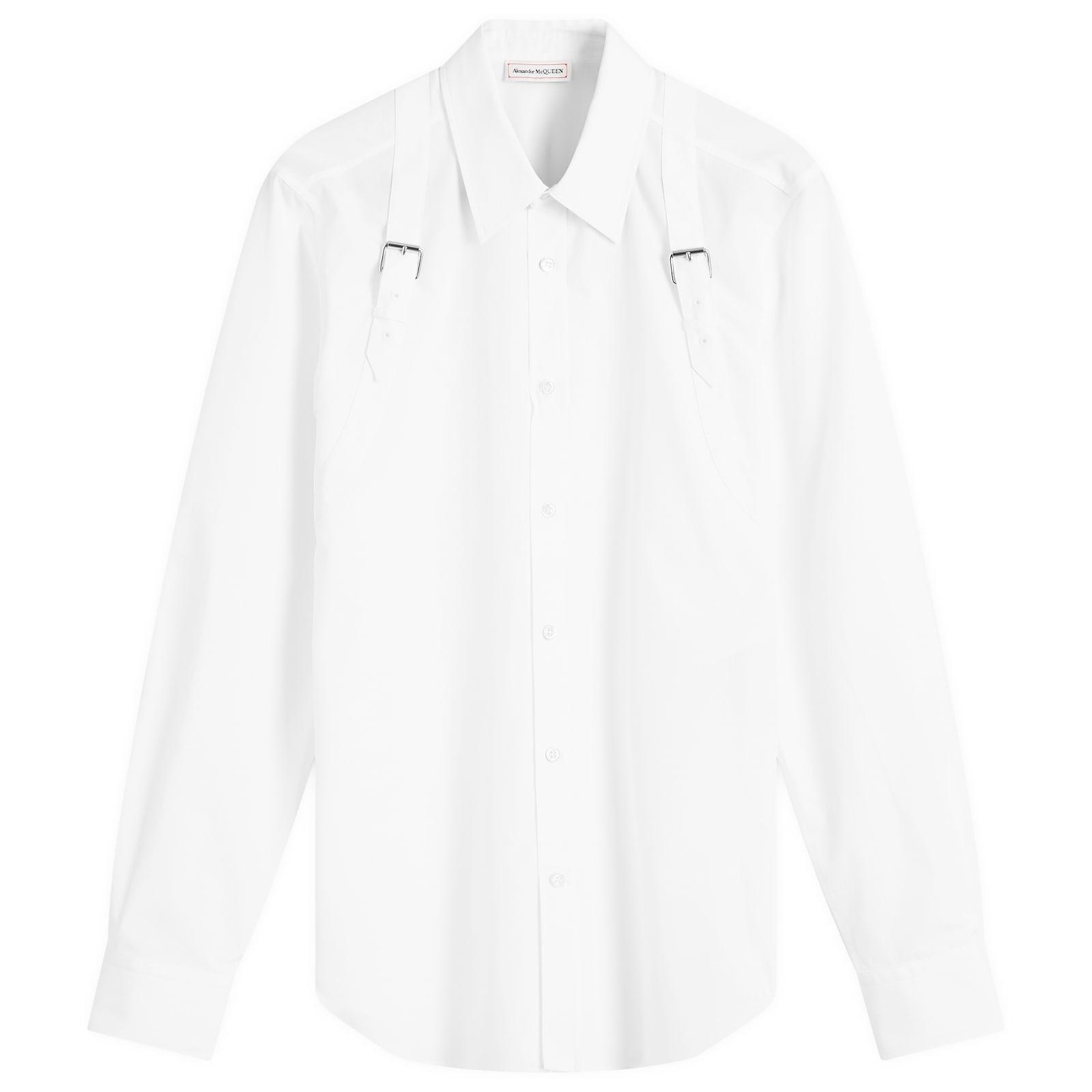 McQueen Double Strap Harness Shirt in White for Men | Lyst UK