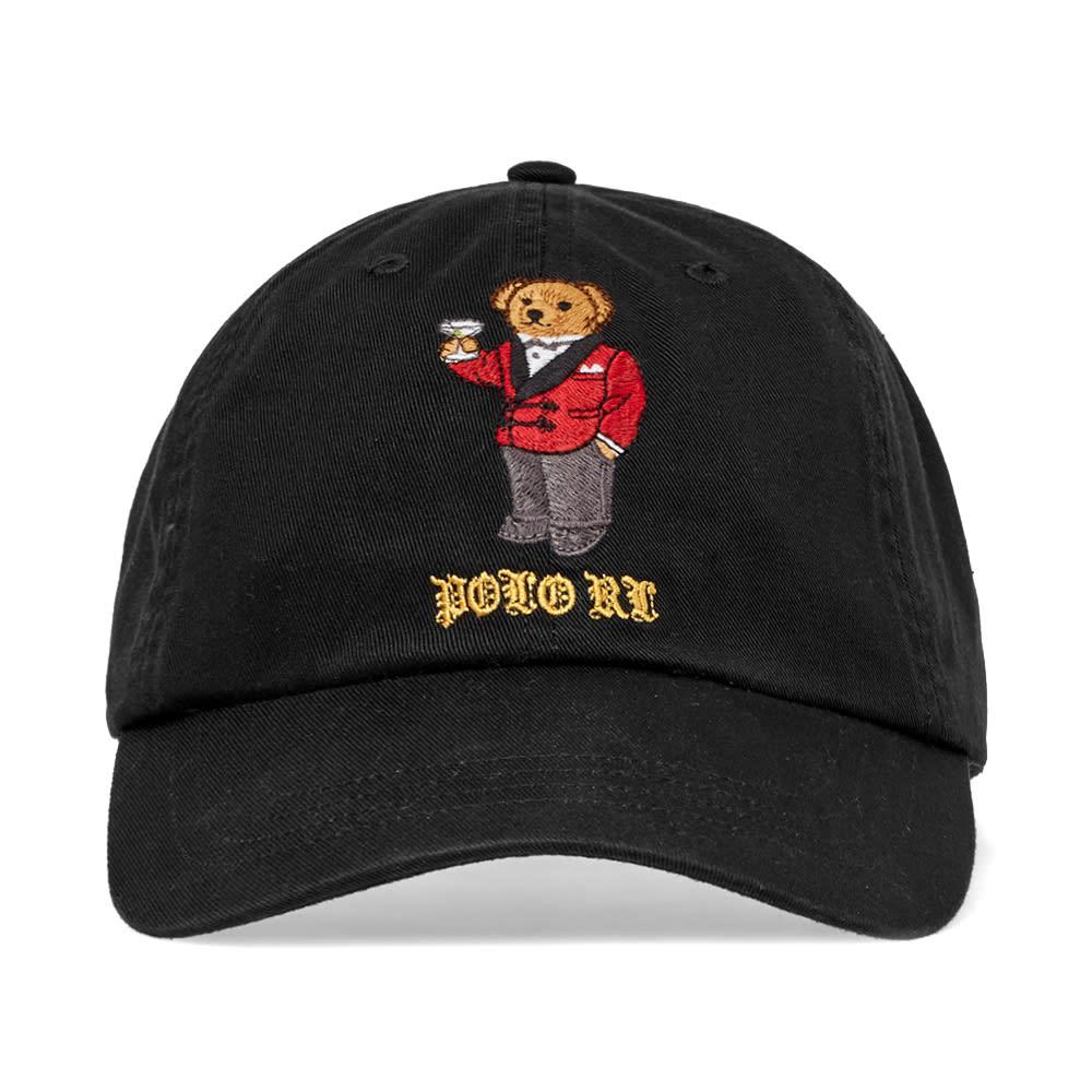 Polo Ralph Lauren Martini Bear Baseball Cap in Black for Men | Lyst