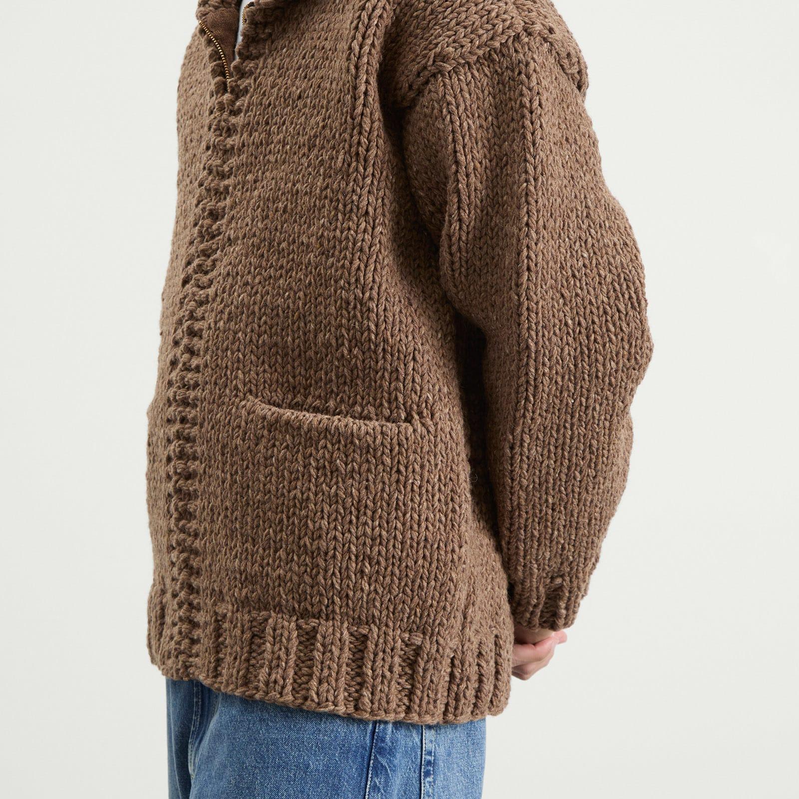 Visvim Cowichan Hand Knit in Brown for Men | Lyst