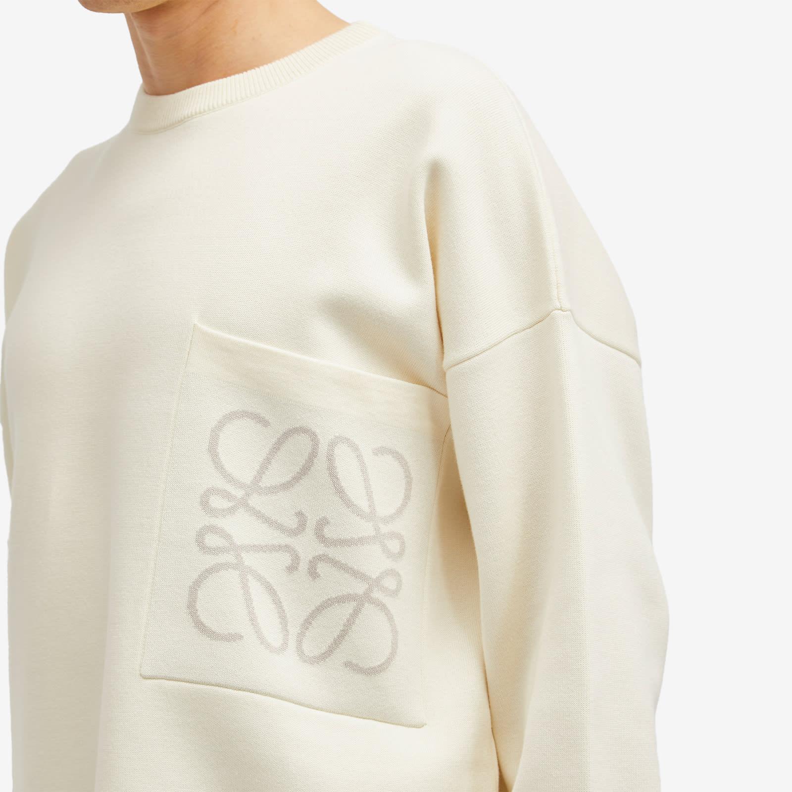 Loewe Anagram Pocket Jumper in White for Men | Lyst
