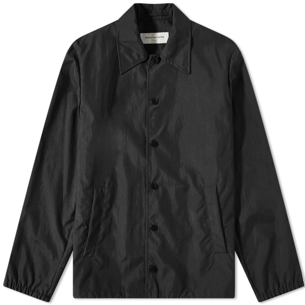 Dries Van Noten Synthetic Nylon Coaches Jacket in Black for Men | Lyst