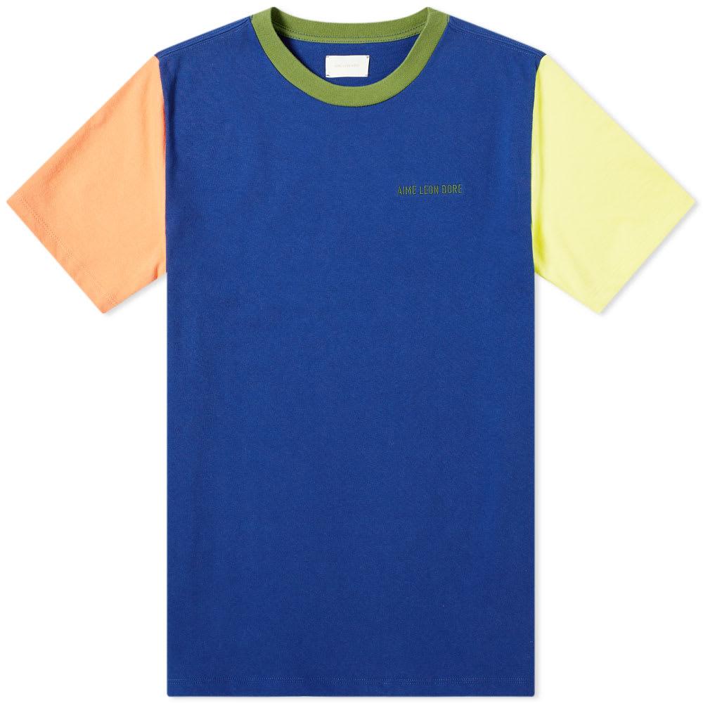 Leon Dore Cotton Colour Block Logo Tee 