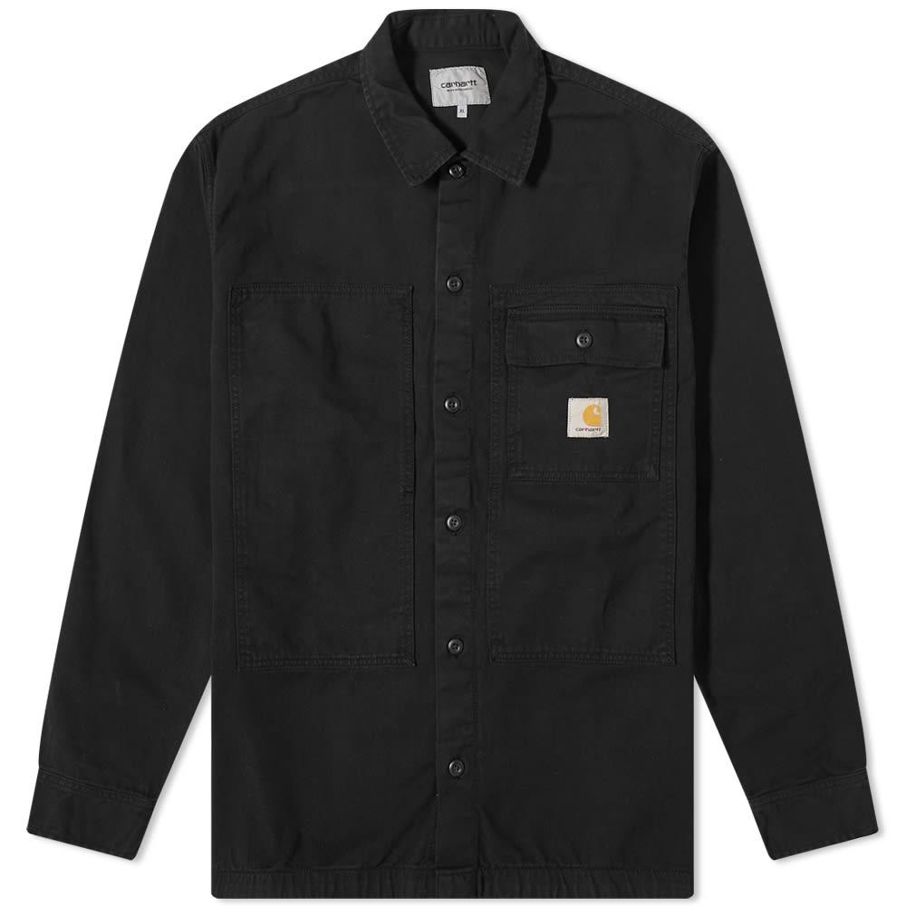 Carhartt WIP Cotton Charter Overshirt in Black for Men | Lyst