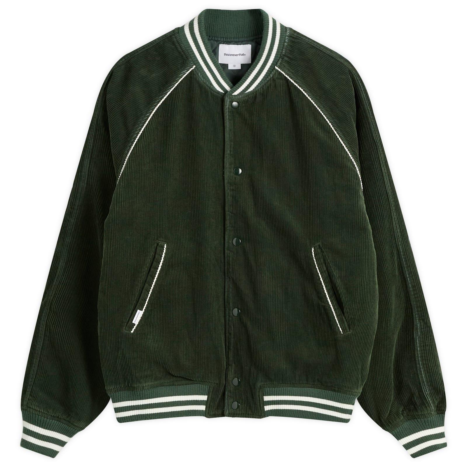 thisisneverthat Corduroy Varsity Jacket in Green for Men | Lyst UK