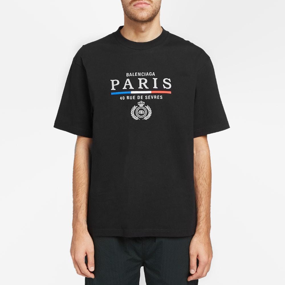 バレンシアガ PARIS FLAG TEE ネイビー - Tシャツ/カットソー(半袖/袖なし)