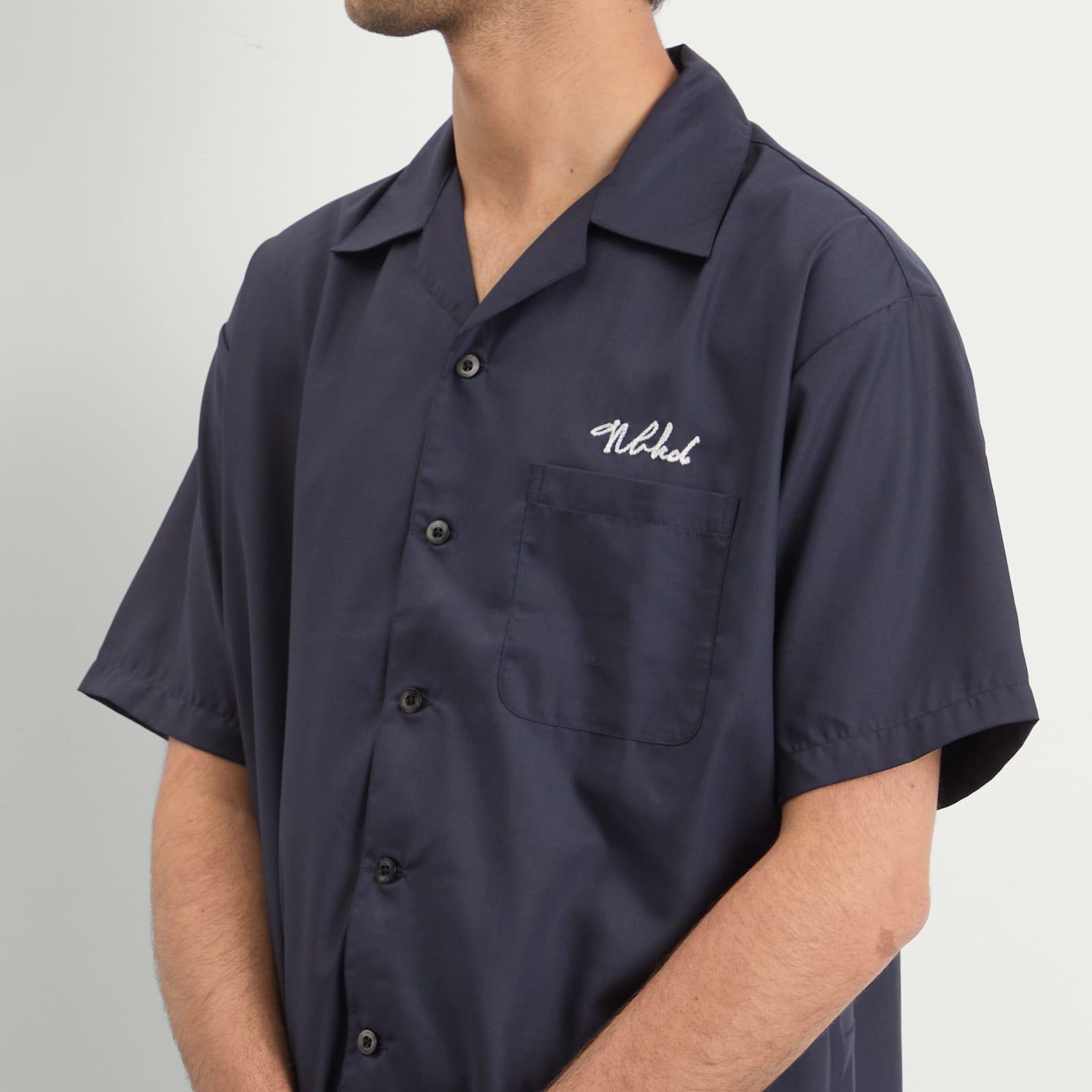Neighborhood Solid Hawaiian Shirt in Blue for Men | Lyst