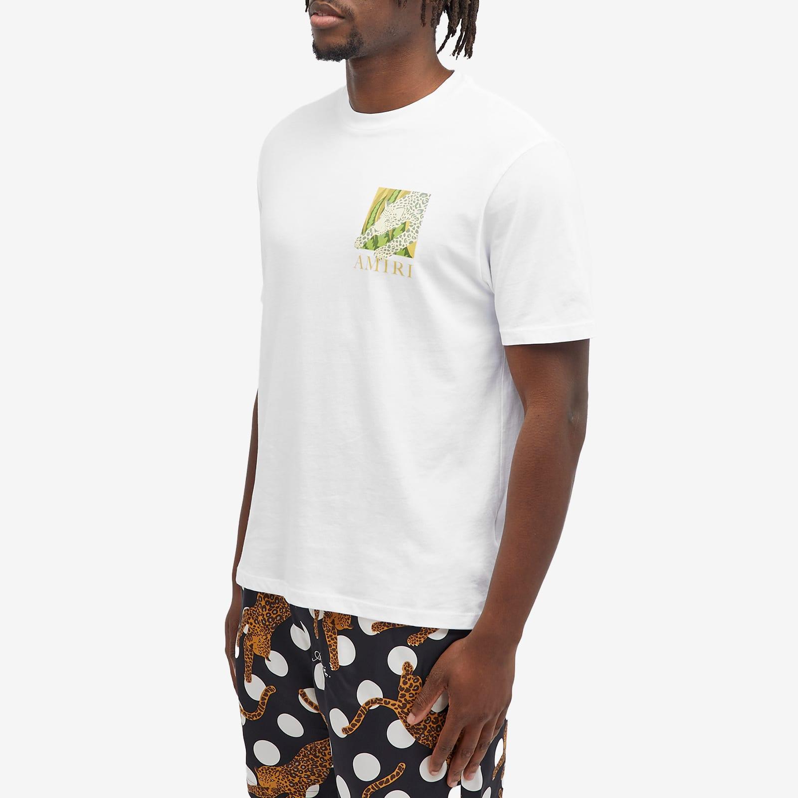 Amiri Leopard T-Shirt in White for Men | Lyst
