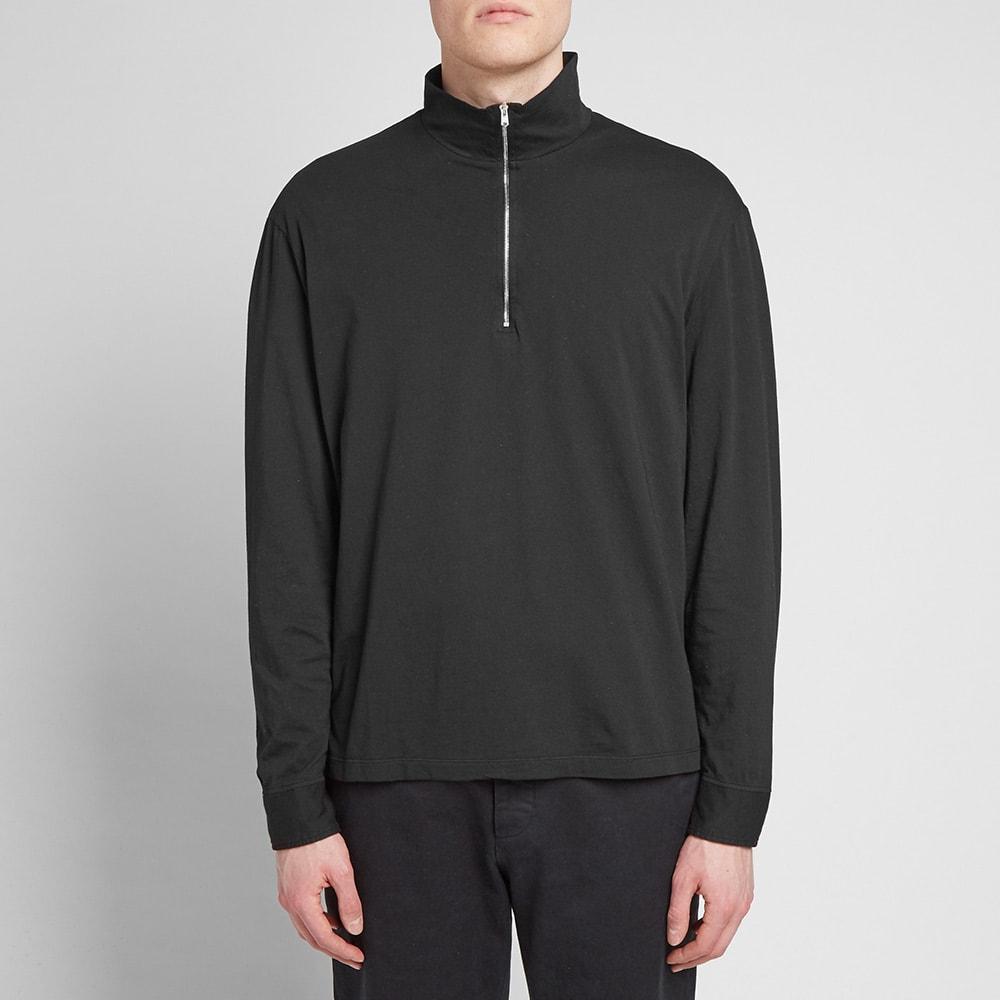 Our Legacy Cotton Zip Polo in Black for Men - Save 39% - Lyst