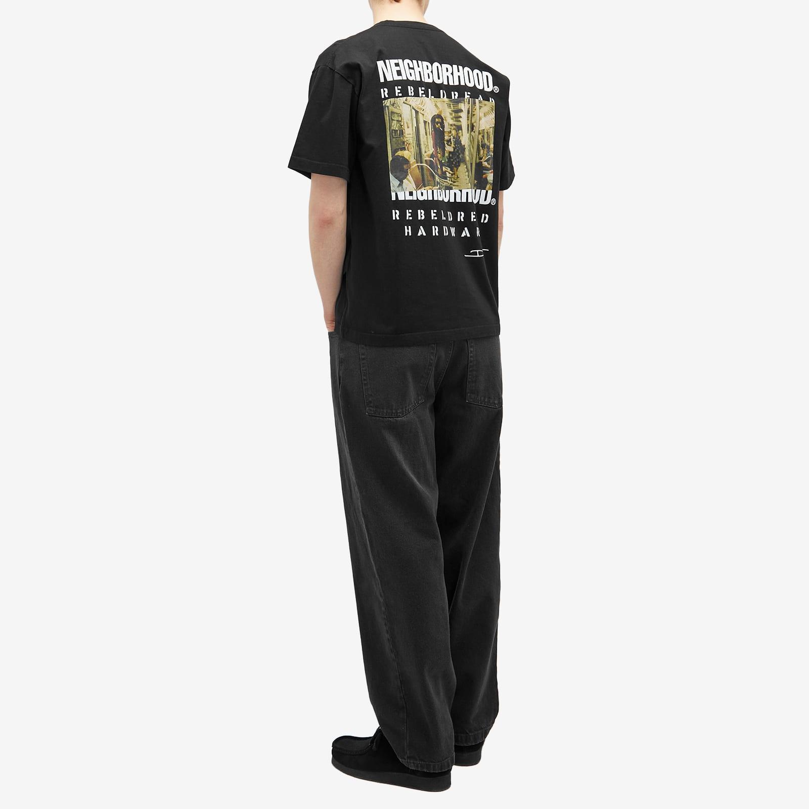 Neighborhood X Rebel Dread Hardware T-Shirt 2 in Black for