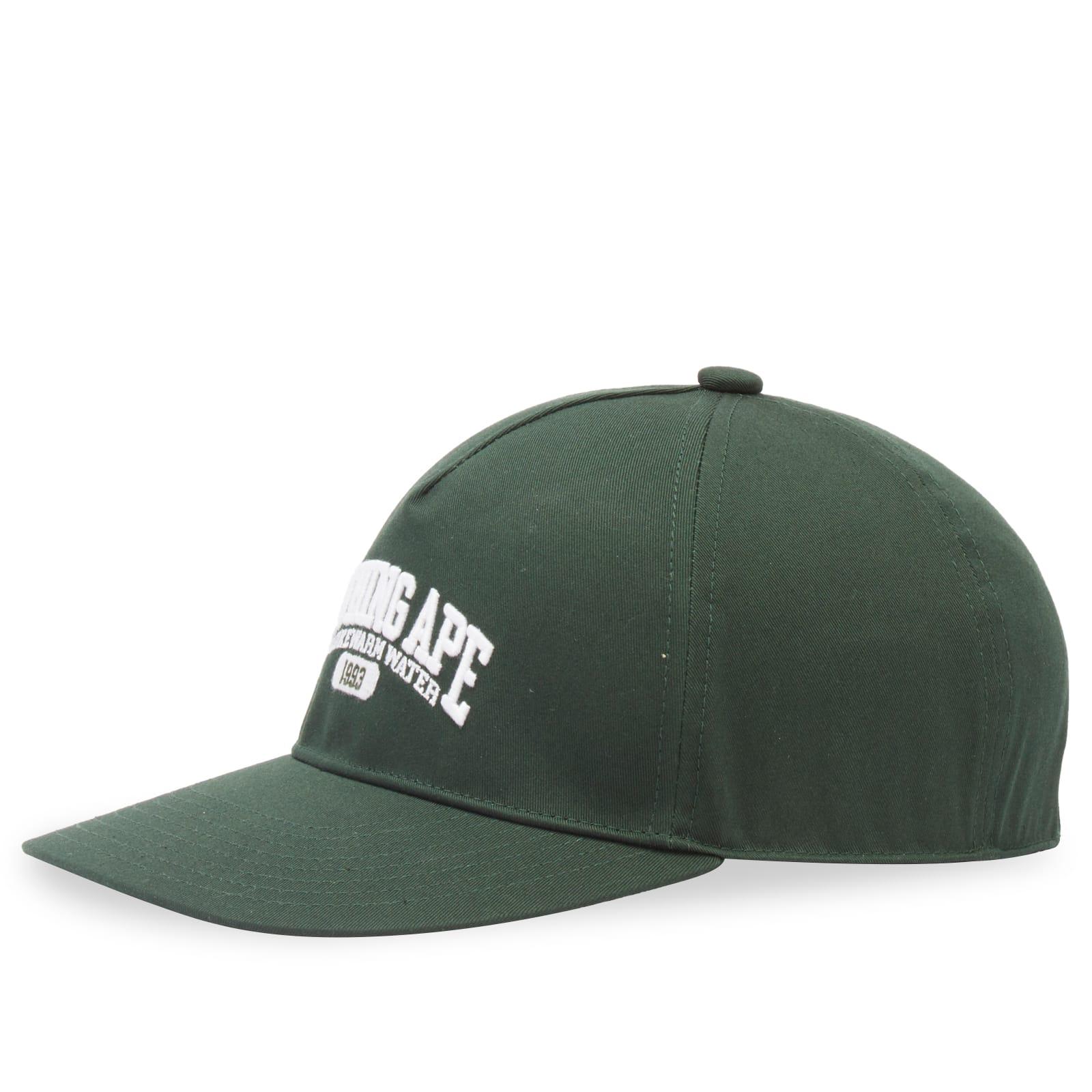 A Bathing Ape A Bathing Logo Trucker Cap in Green for Men | Lyst UK