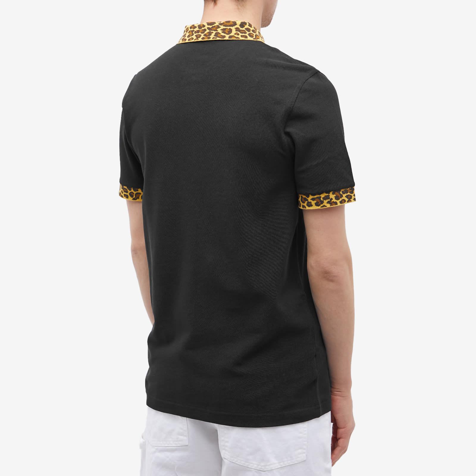 Fred Perry X Noon Goons Leopard Print Polo in Black for Men