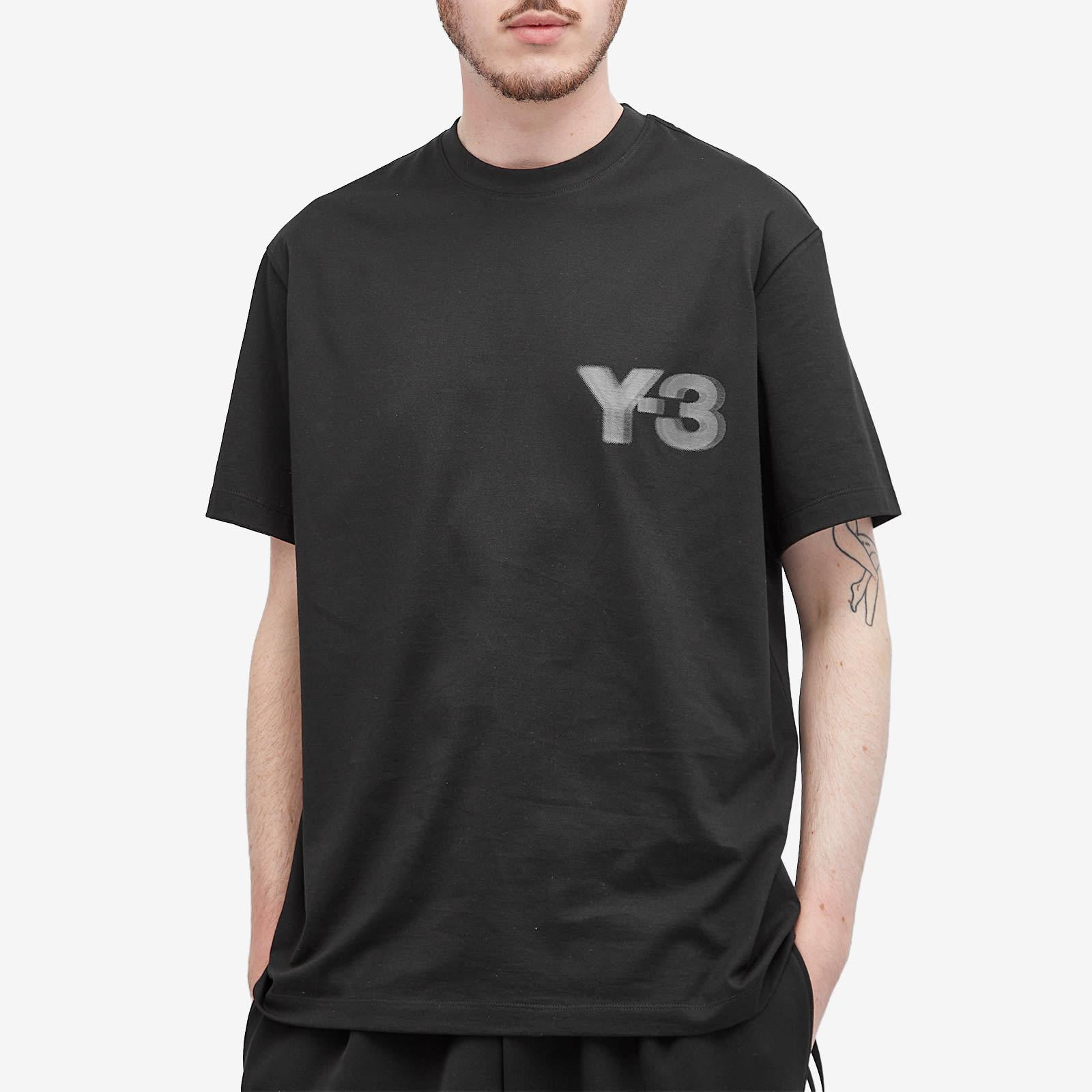 【送料&関税込】Y-3 Reflective Logo T-shirt y-3-Black-Reflective-Logo-T-
