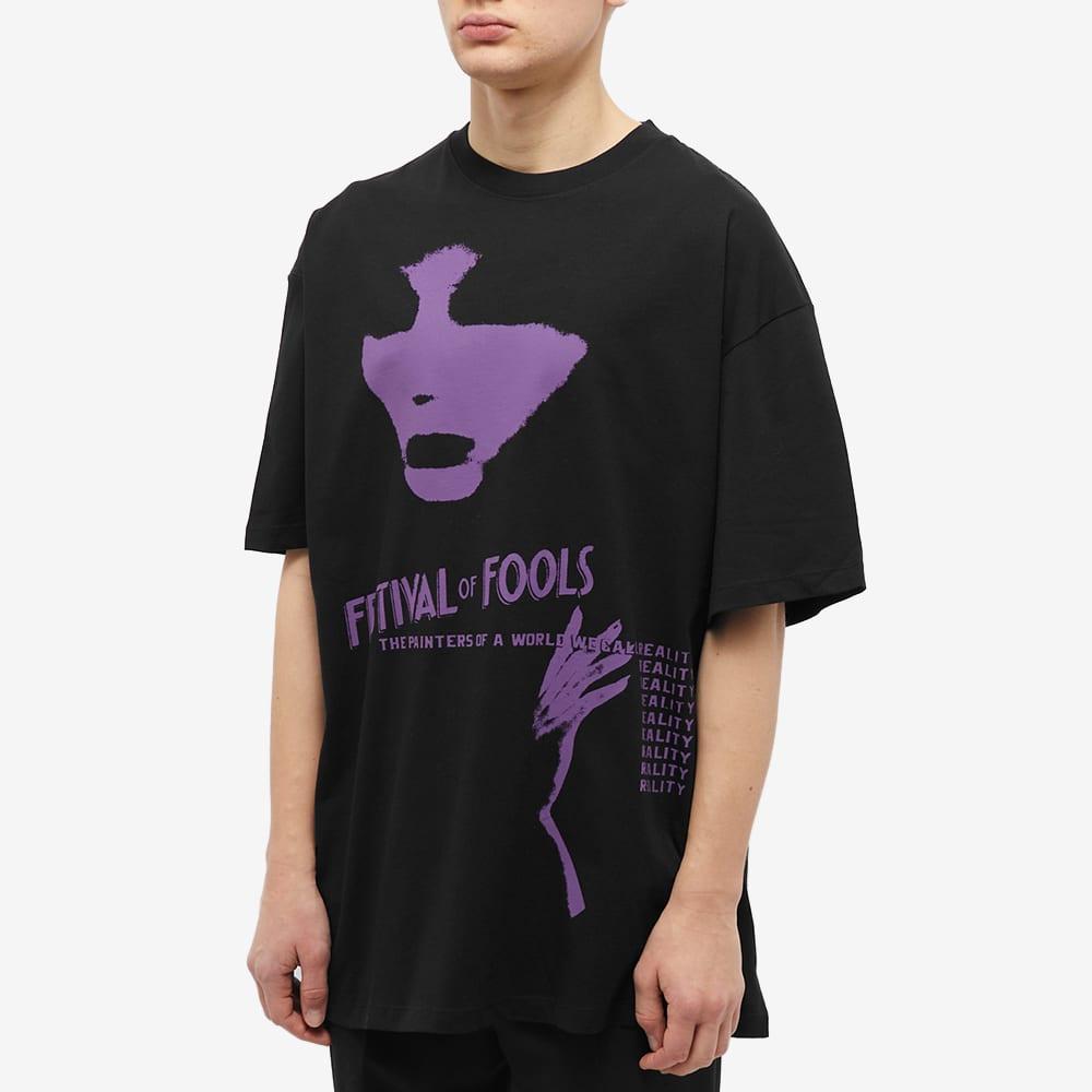 Raf Simons Oversized Festival Fools T-shirt in Black for Men | Lyst