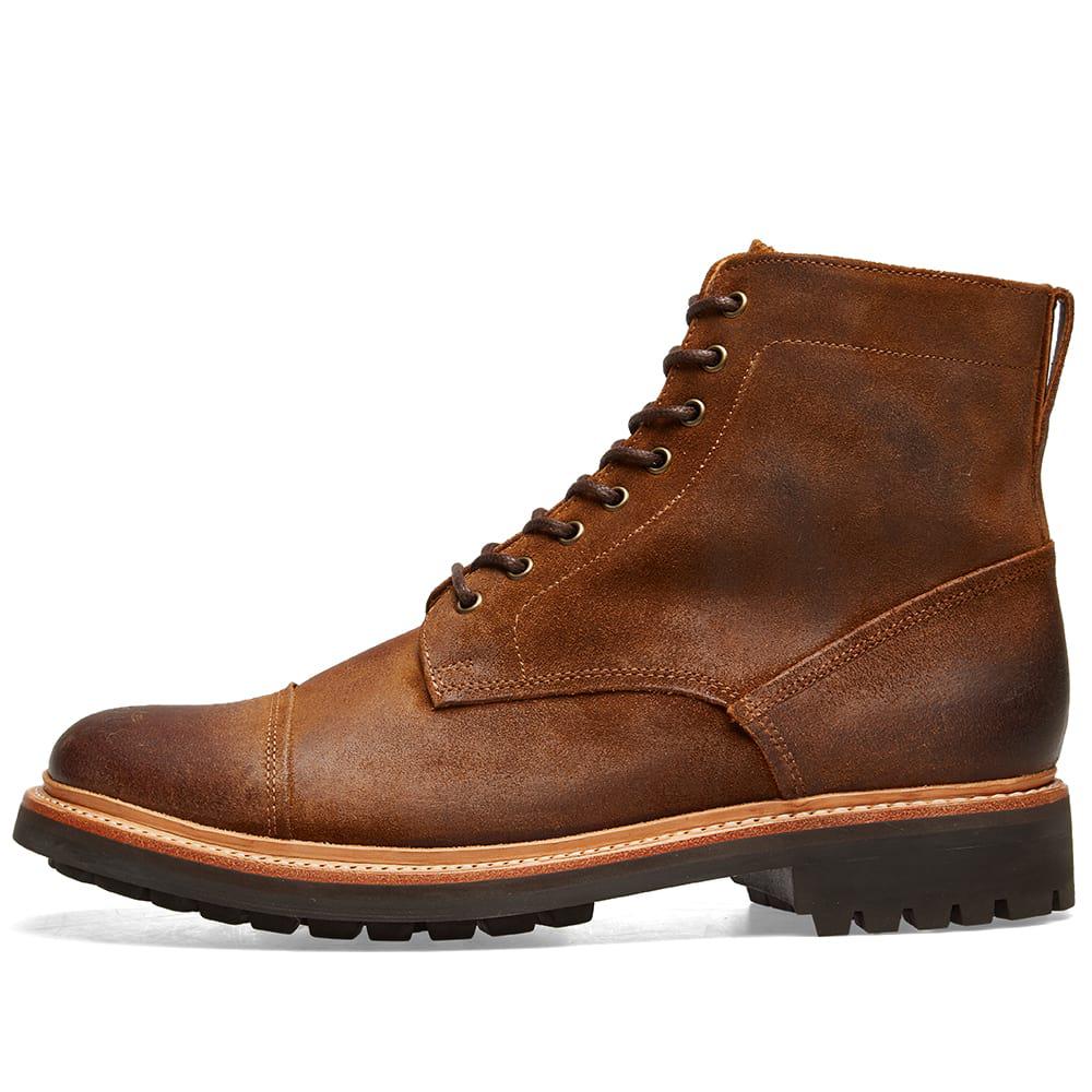 grenson joseph commando sole toe cap boot