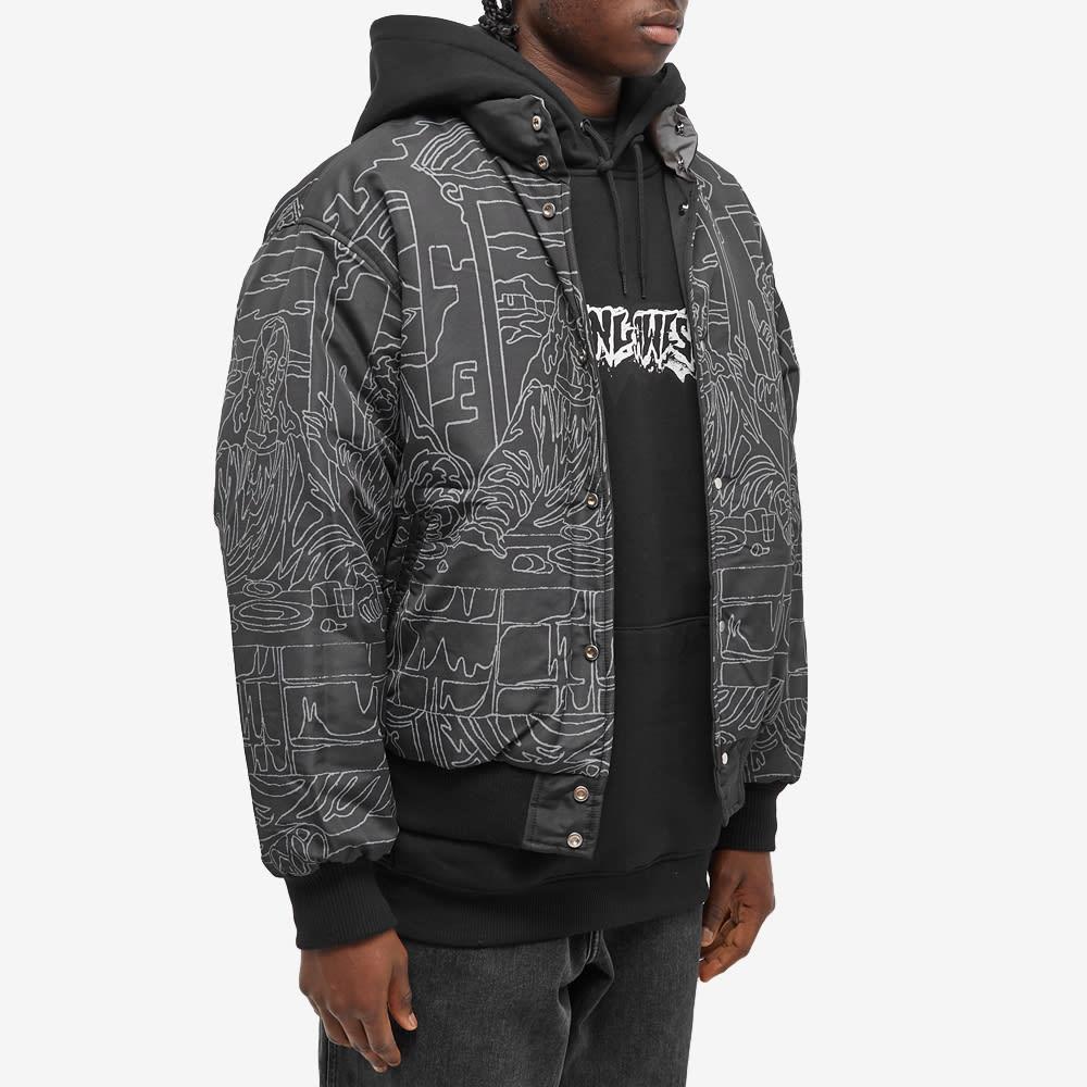 Fucking Awesome Reversible Varsity Puffer Jacket in Black for Men 
