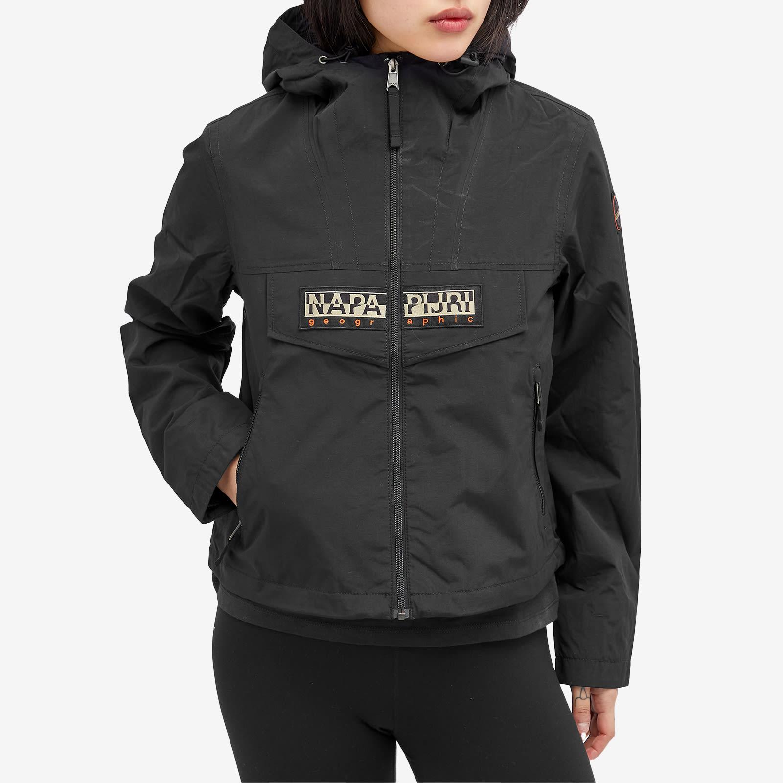 Napapijri Zip Rainforest Windbreaker Jacket in Black Lyst Canada