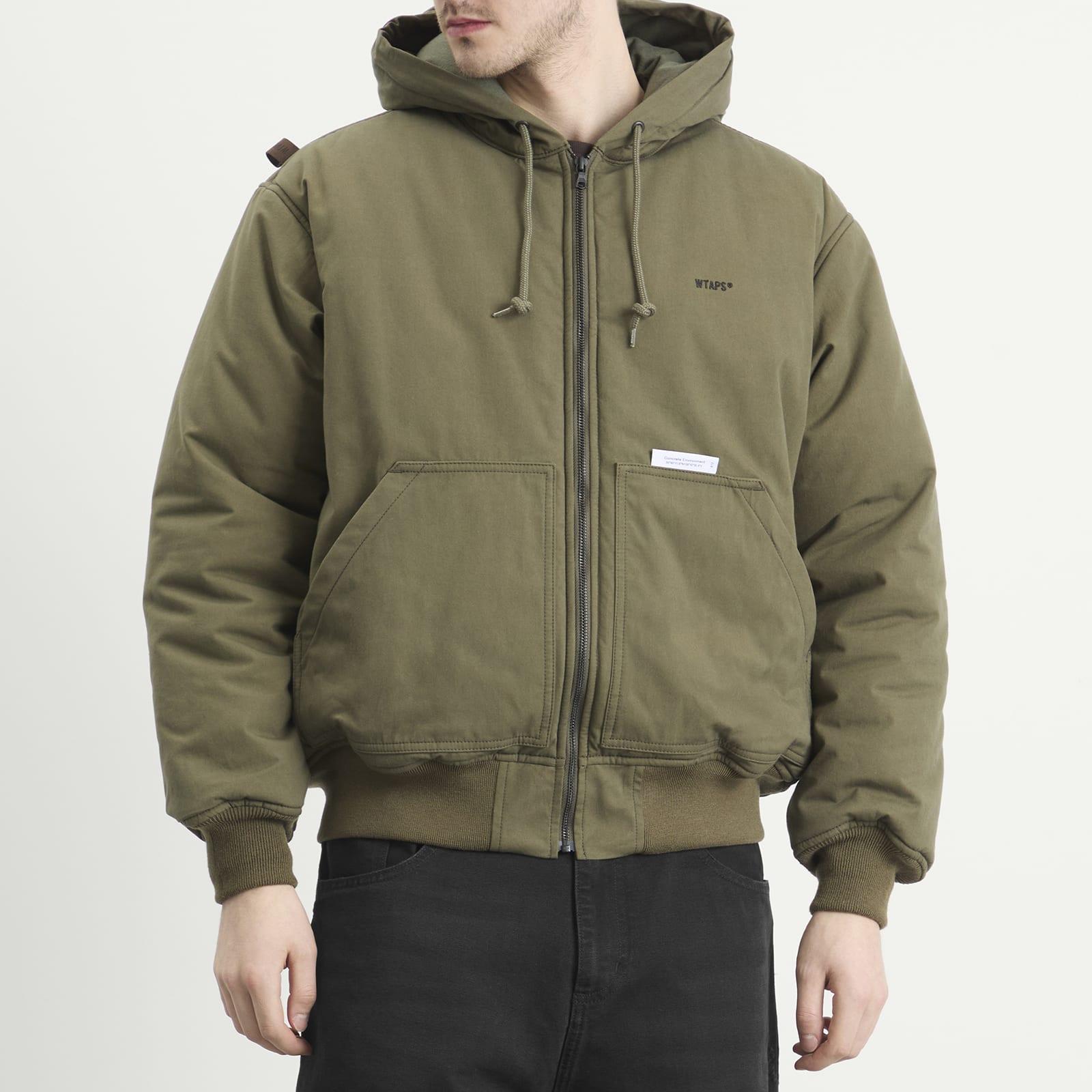 WTAPS Puff Doom Hooded Jacket in Green for Men | Lyst