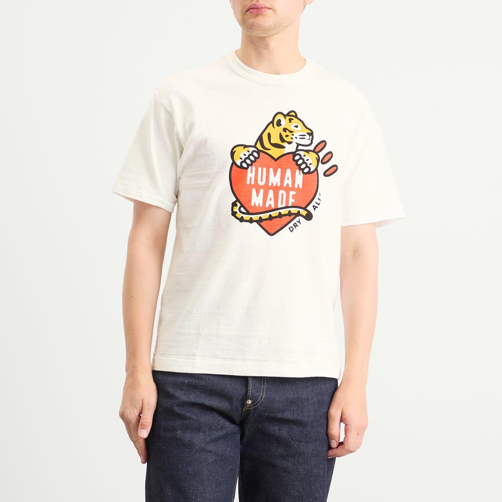Human Made Tiger Heart T-Shirt in White for Men | Lyst