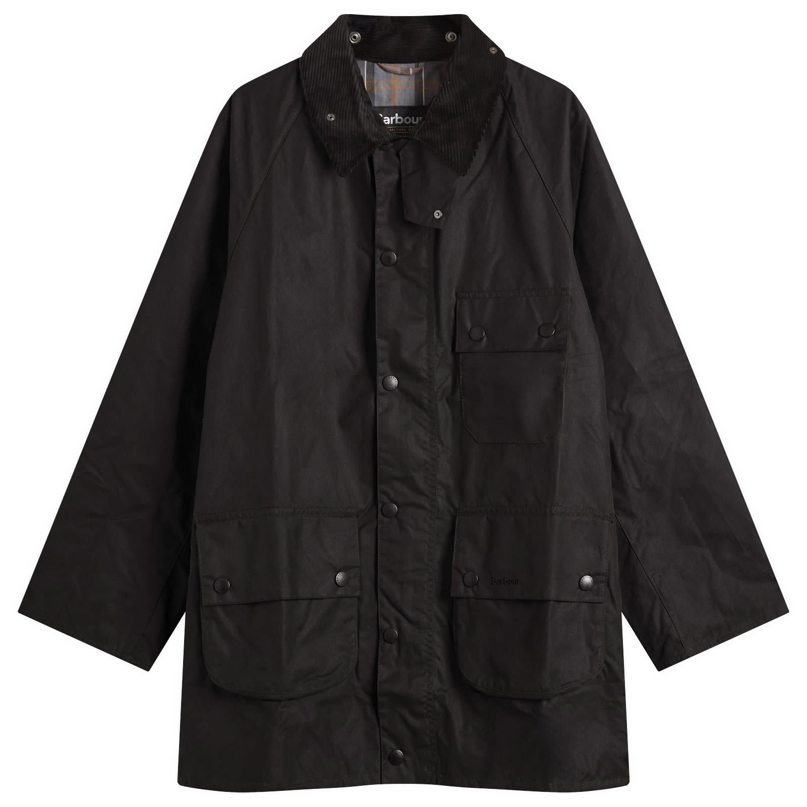 Barbour Os Solway Wax Jacket in Black for Men | Lyst