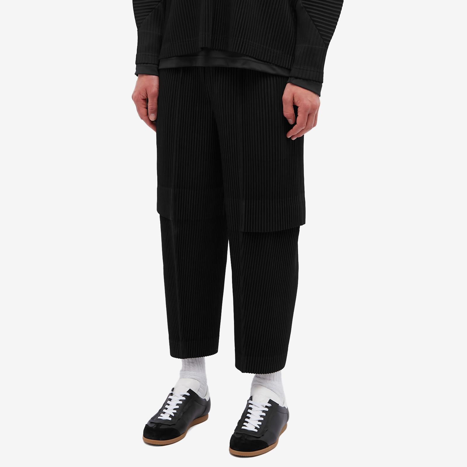 Homme Plissé Issey Miyake Pleated Cargo Pant in Black for Men | Lyst
