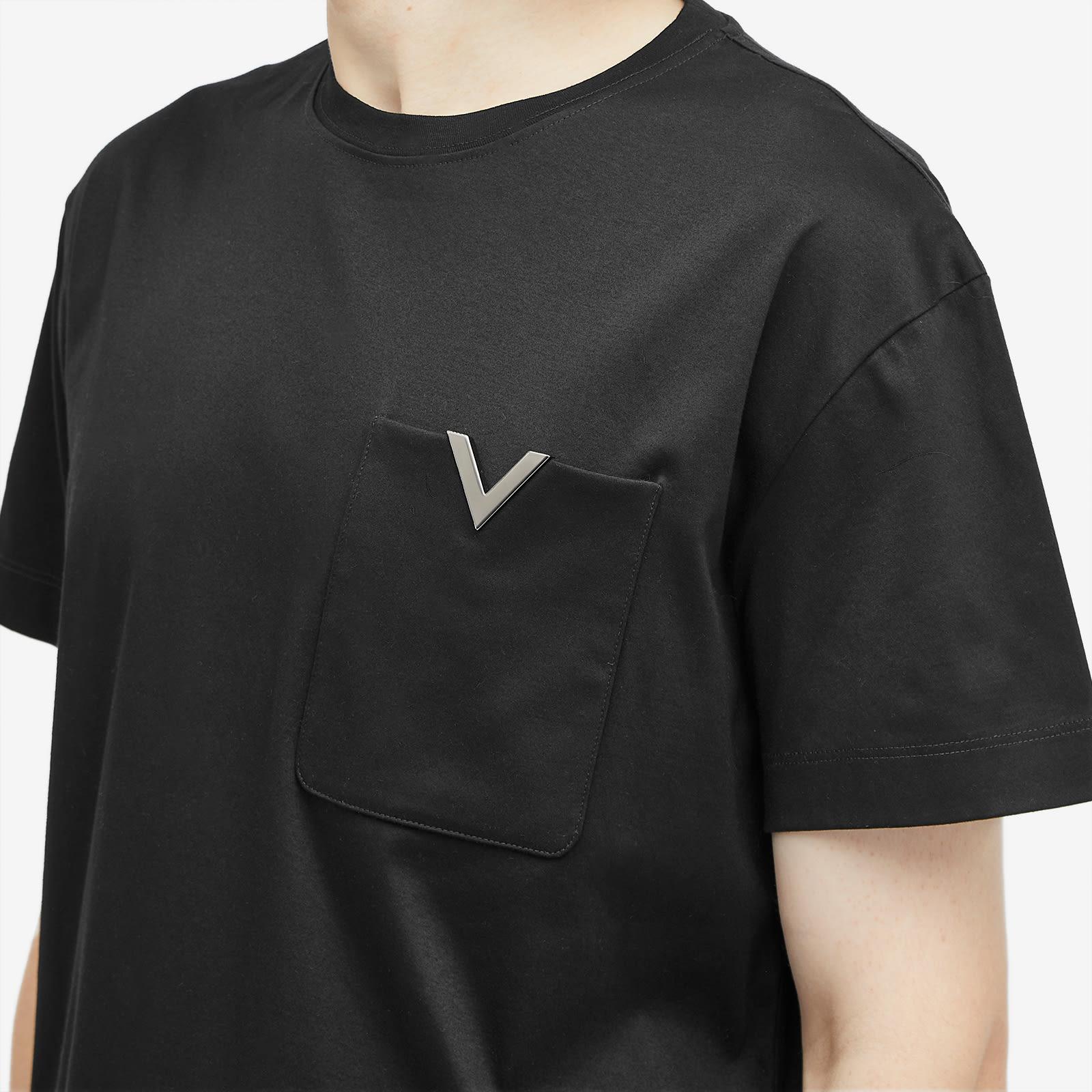 関税込【Valentino】V Pocket Logo Shirt Valentino V Pocket Logo Shirt in Black for Men | Lyst UK
