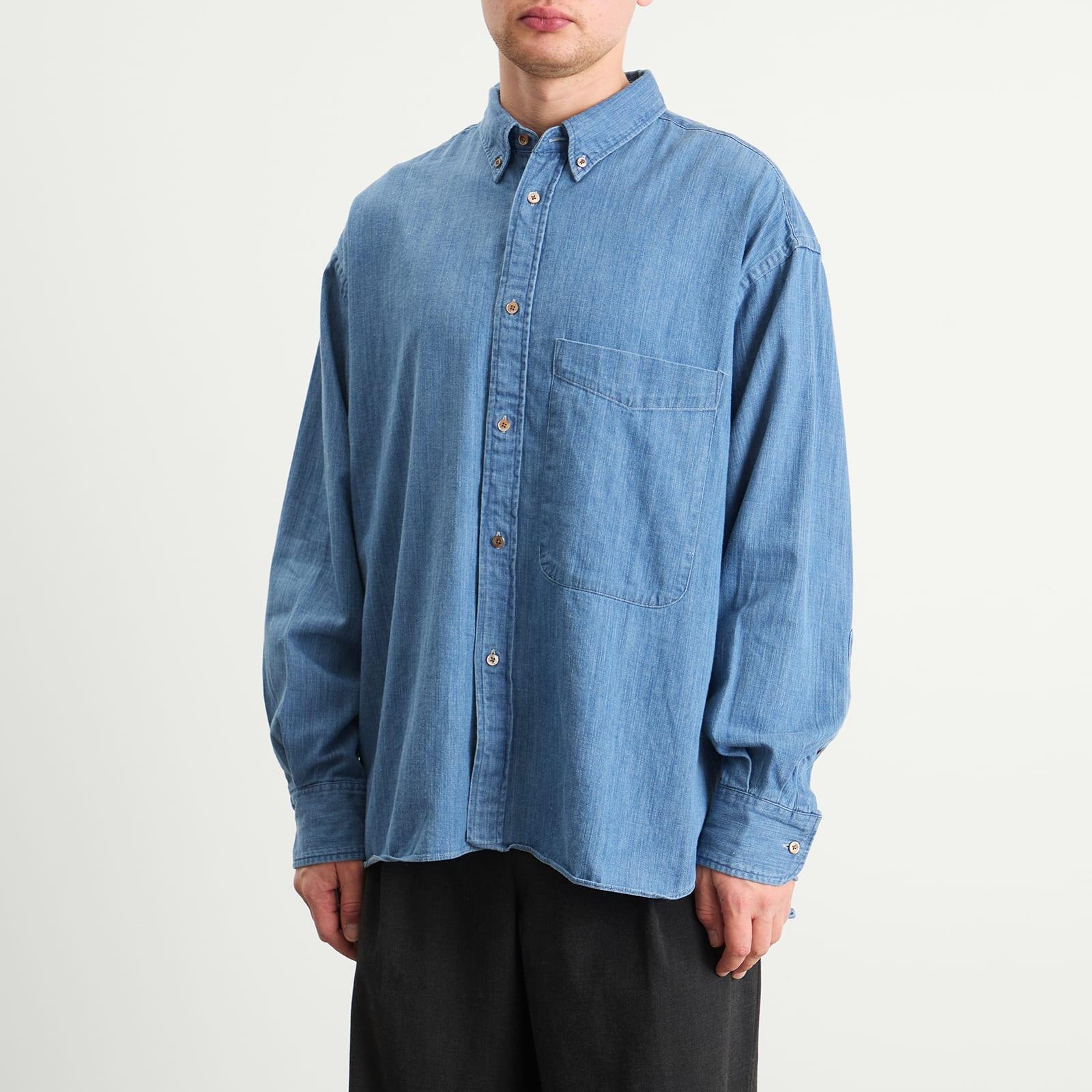 Studio Nicholson X Beams Plus Lisa Denim Shirt in Blue for Men