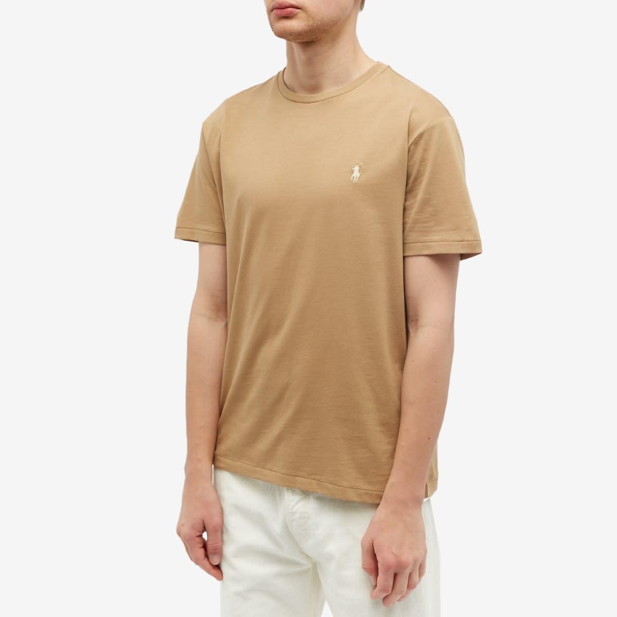 Polo Ralph Lauren Custom Fit T-shirt in Natural for Men | Lyst