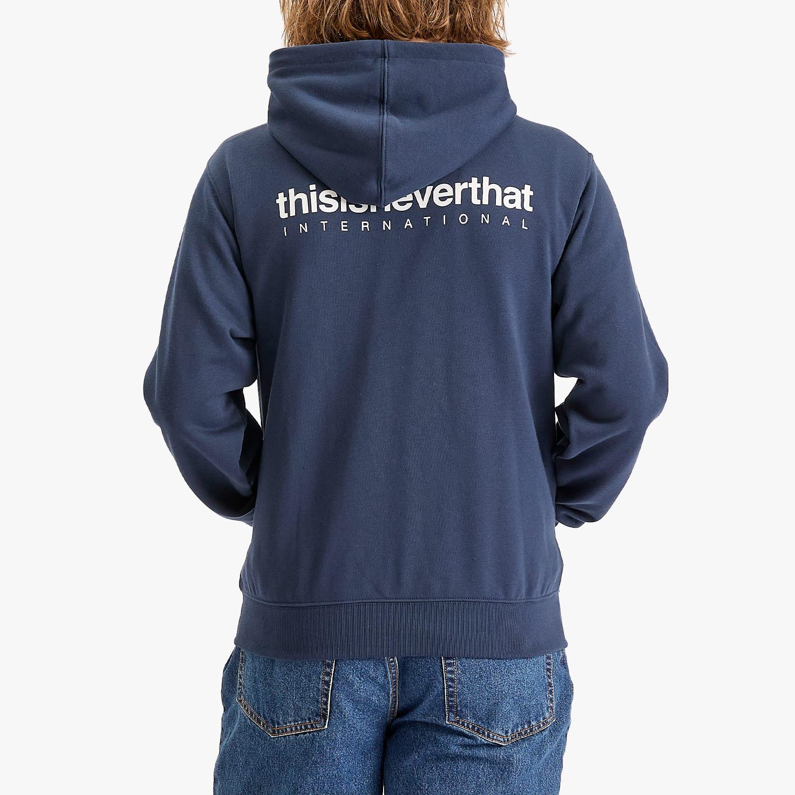 【THISISNEVERTHAT】INTL. Logo Zip Up Hoodie Heather Grey INTL. Logo Zip Up Hoodie - Heather Grey | UP THERE
