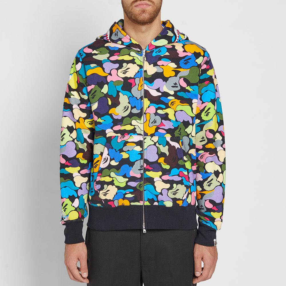 bape multi camo shark