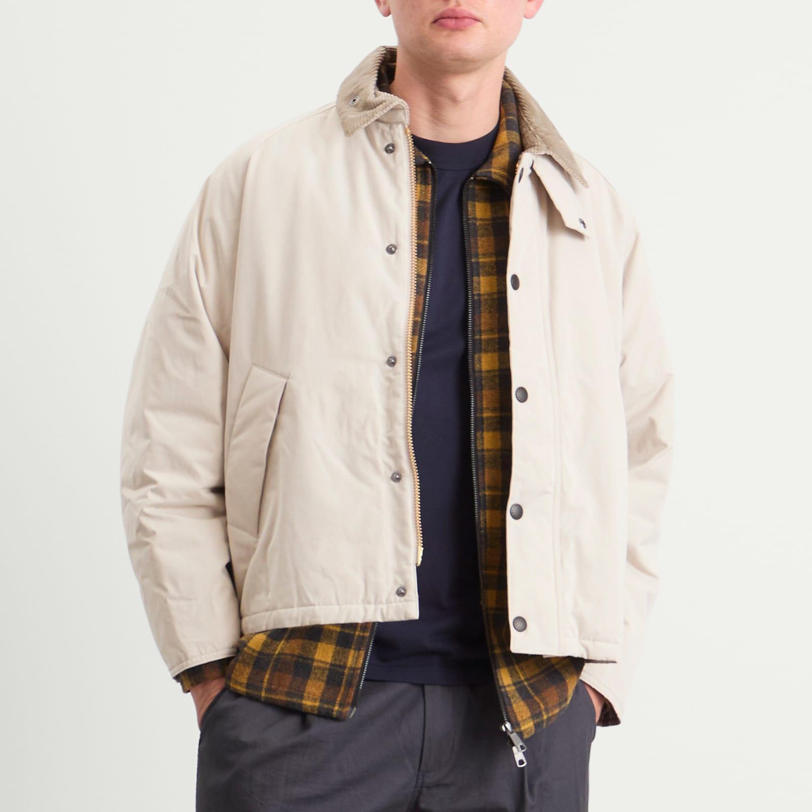 Barbour Padded Transport Jacket in Natural for Men | Lyst