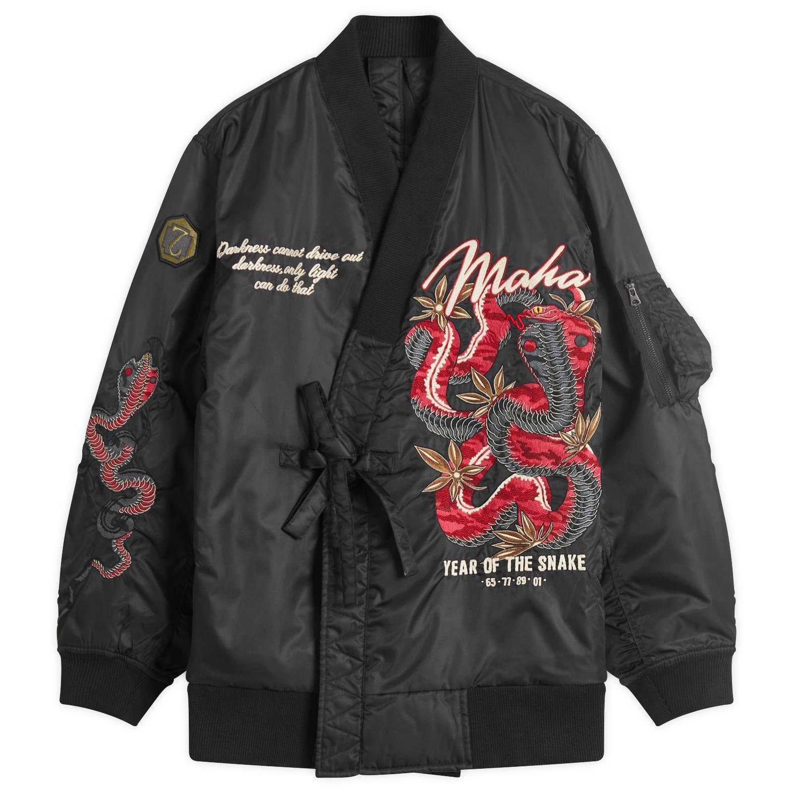 Maharishi Year Of The Snake Ma-1 Kimono Jacket in Black for Men | Lyst