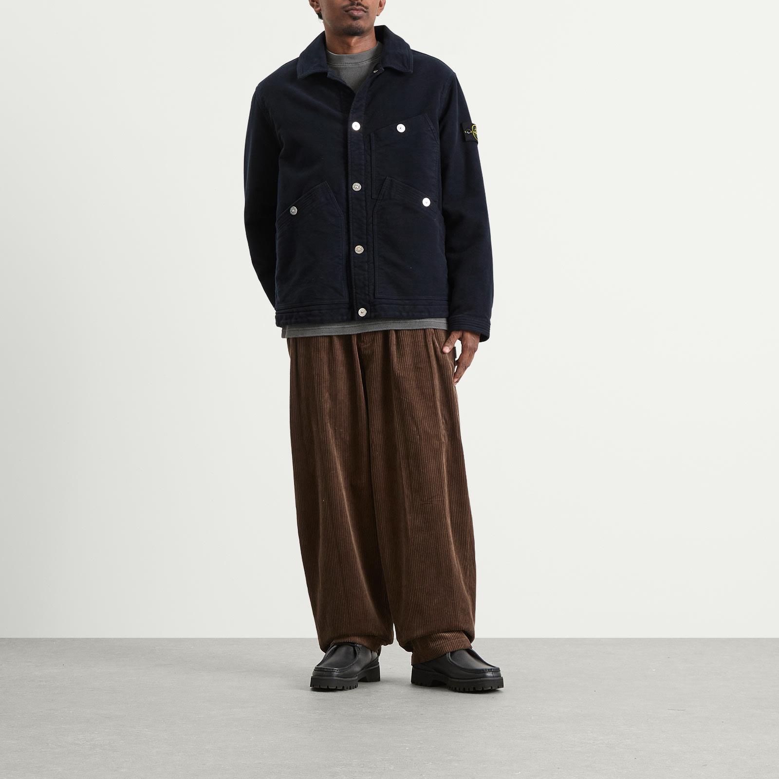 Stone Island Cotton Moleskin-Tc Primaloft Work Jacket in Blue for 