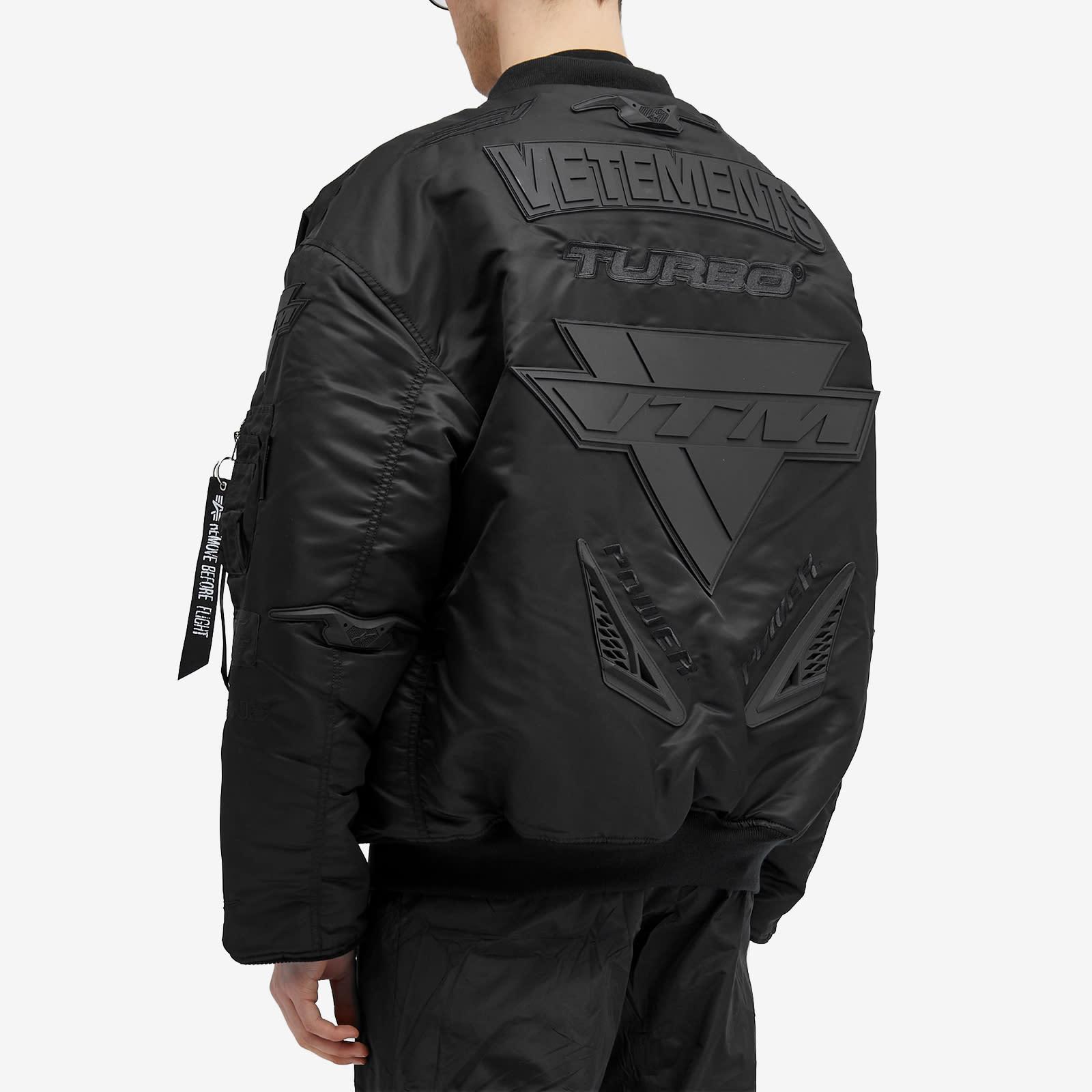 Vetements Blackout Racing Bomber Jacket for Men | Lyst
