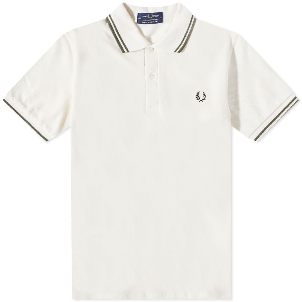 Fred Perry Original Twin Tipped Polo Shirt in White for Men | Lyst