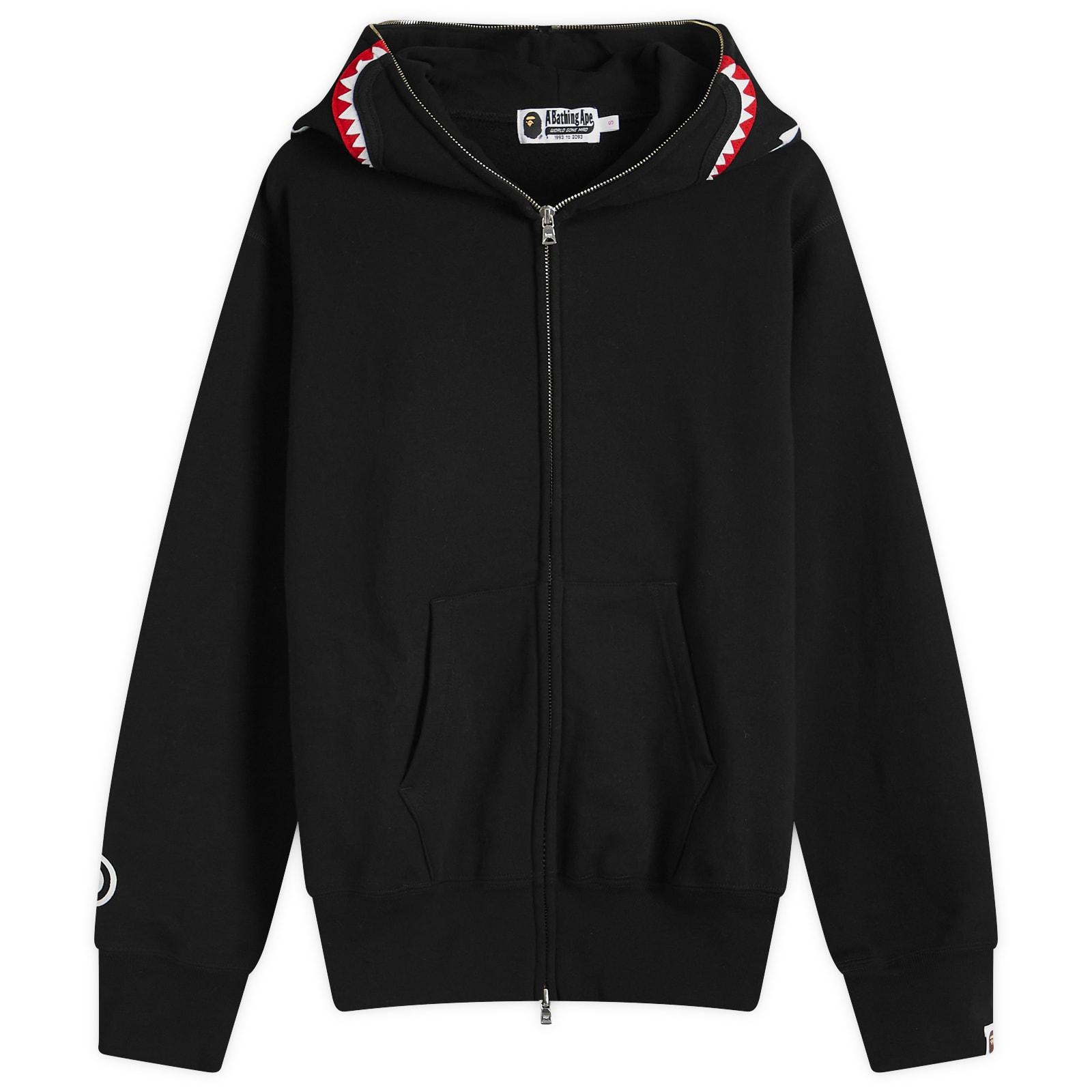 A Bathing Ape Shark Full Zip Hoodie in Black | Lyst UK