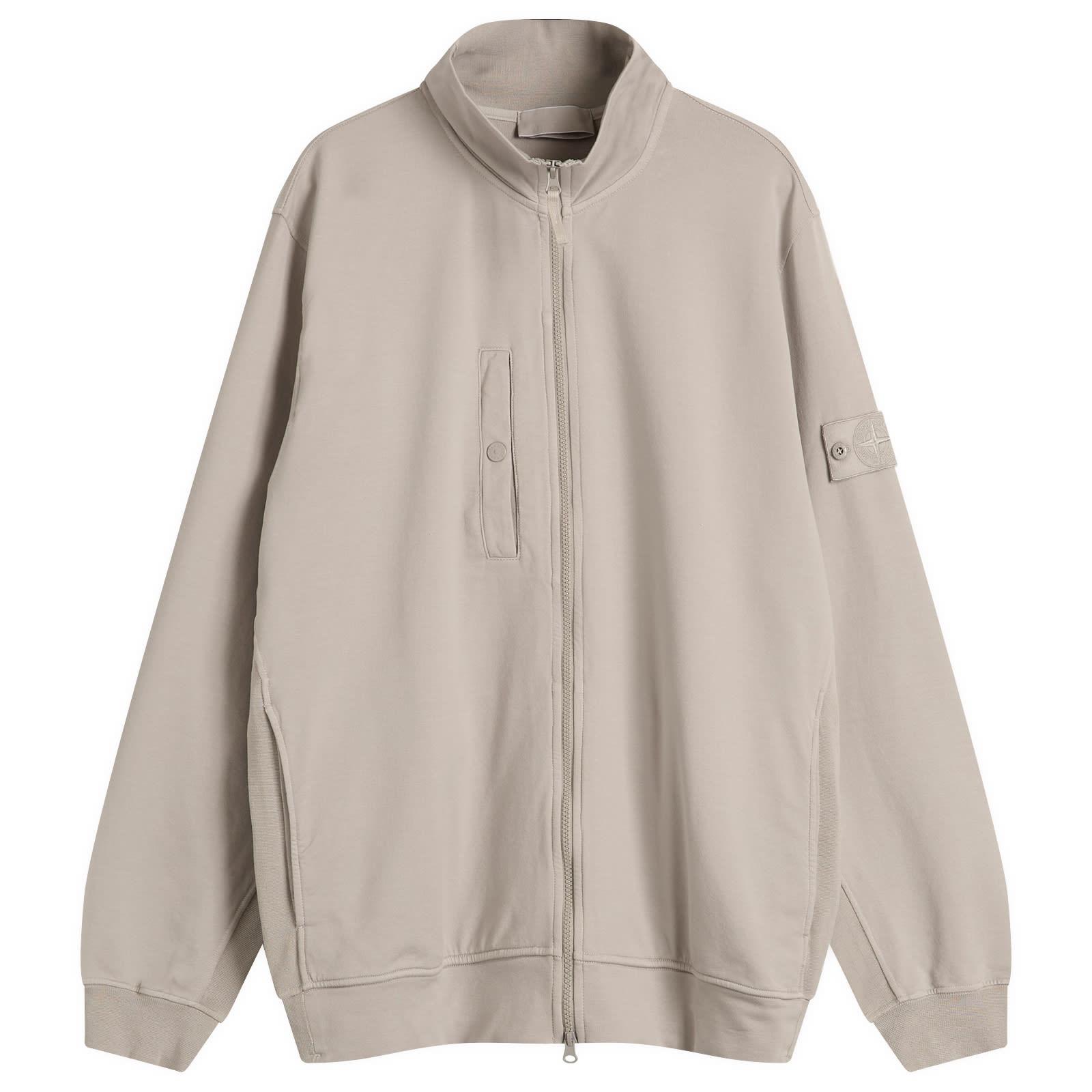 Stone Island Ghost Piece Full Zip Sweatshirt in Grey for Men | Lyst UK
